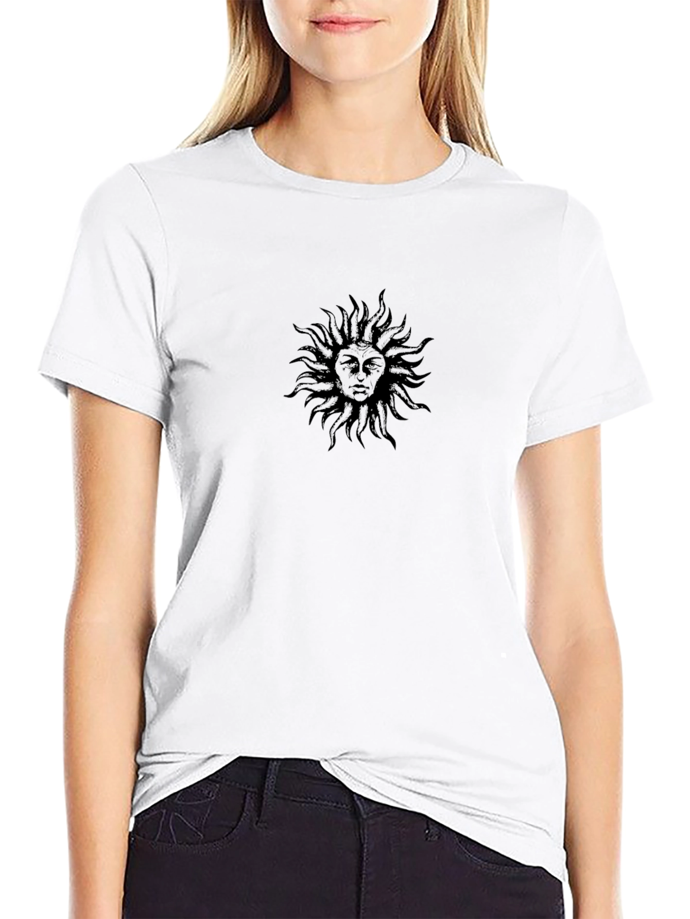 Sun Graphic Tee - Classic Black