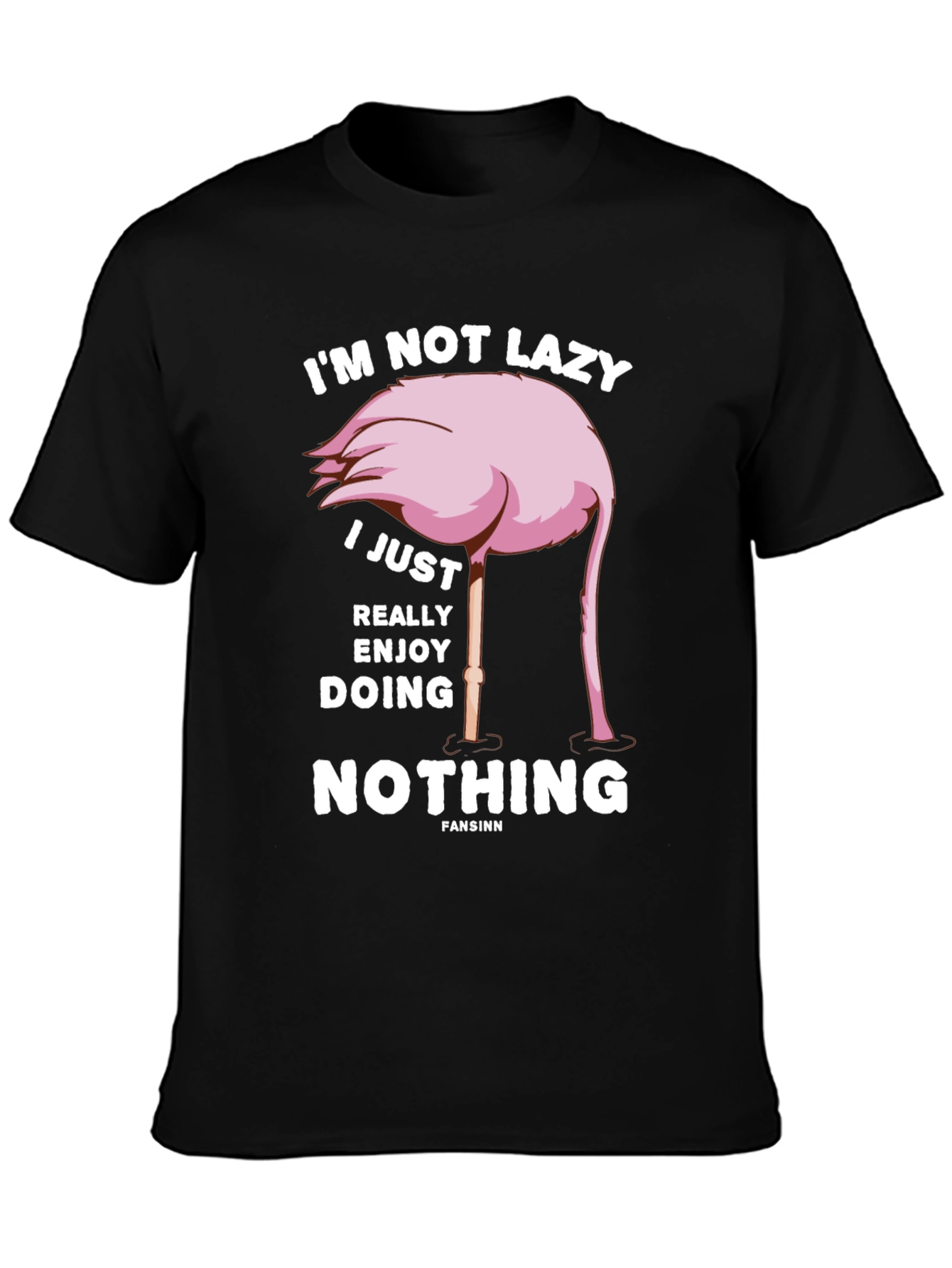 Funny Flamingo Lazy T-Shirt