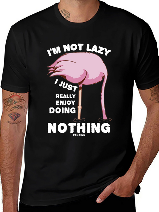 Funny Flamingo Lazy T-Shirt