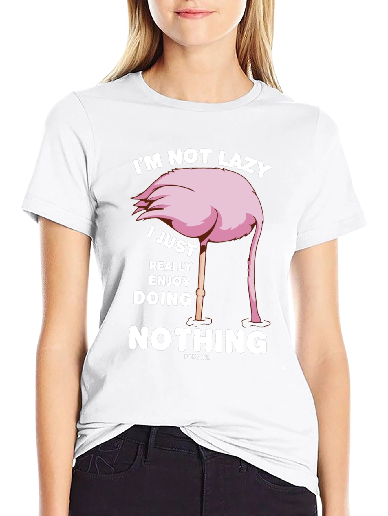 Funny Flamingo Lazy T-Shirt