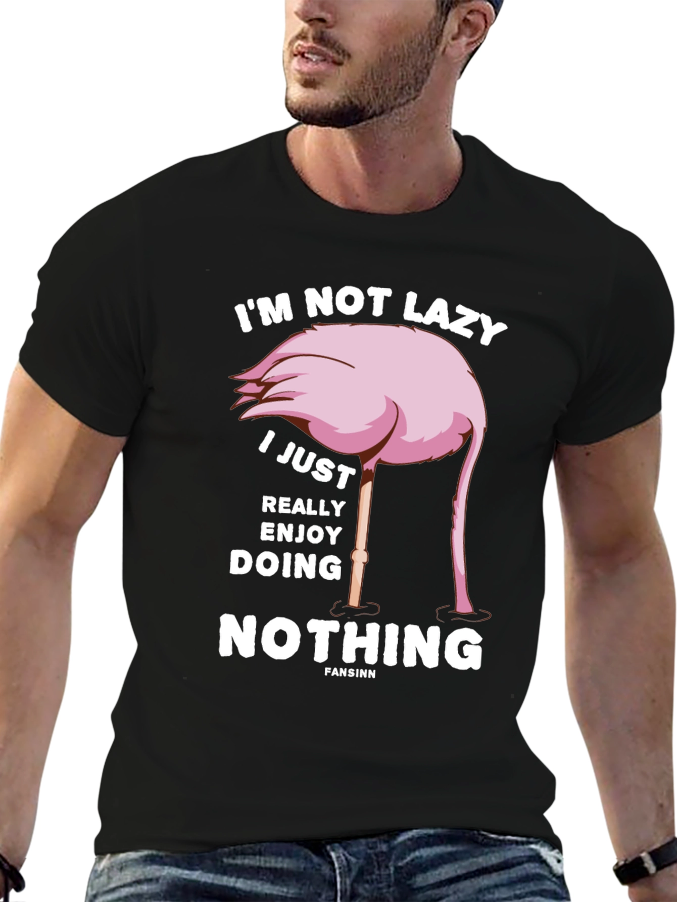 Funny Flamingo Lazy T-Shirt