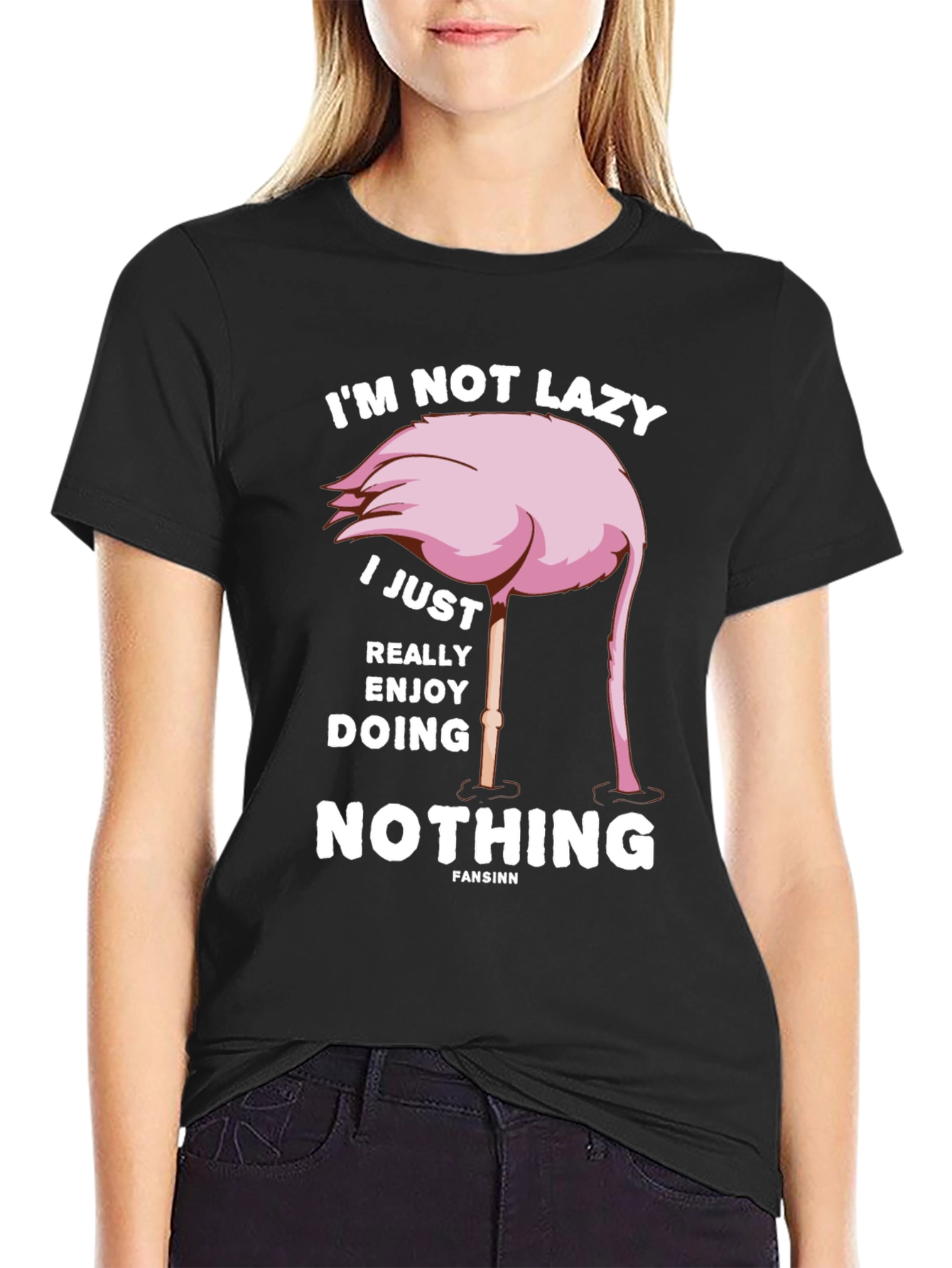 Funny Flamingo Lazy T-Shirt