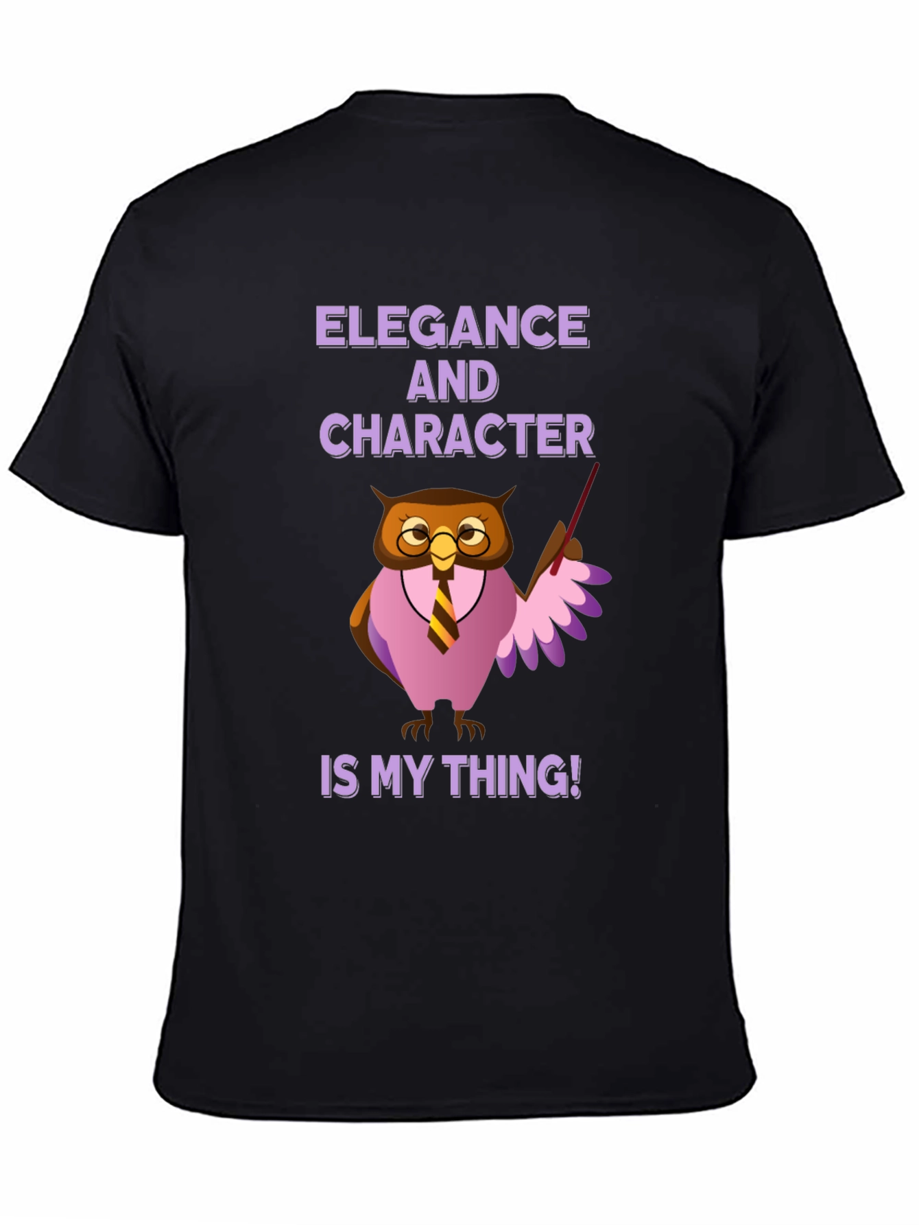 Elegance and Character Owl T-Shirt