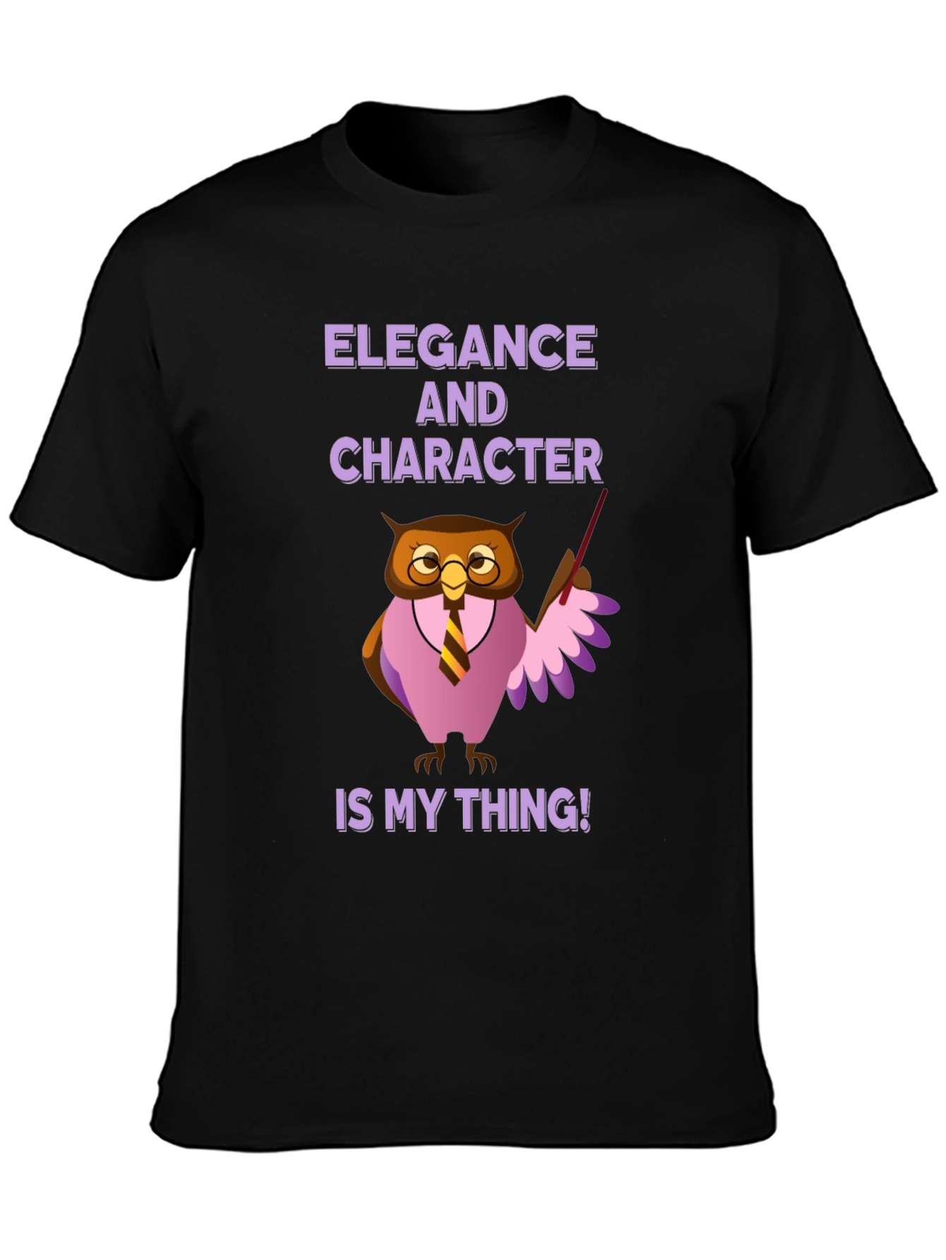 Elegance and Character Owl T-Shirt