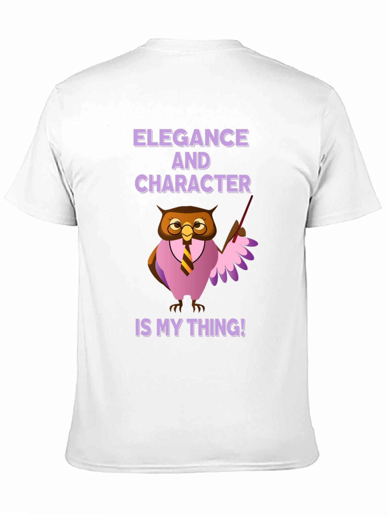 Elegance and Character Owl T-Shirt