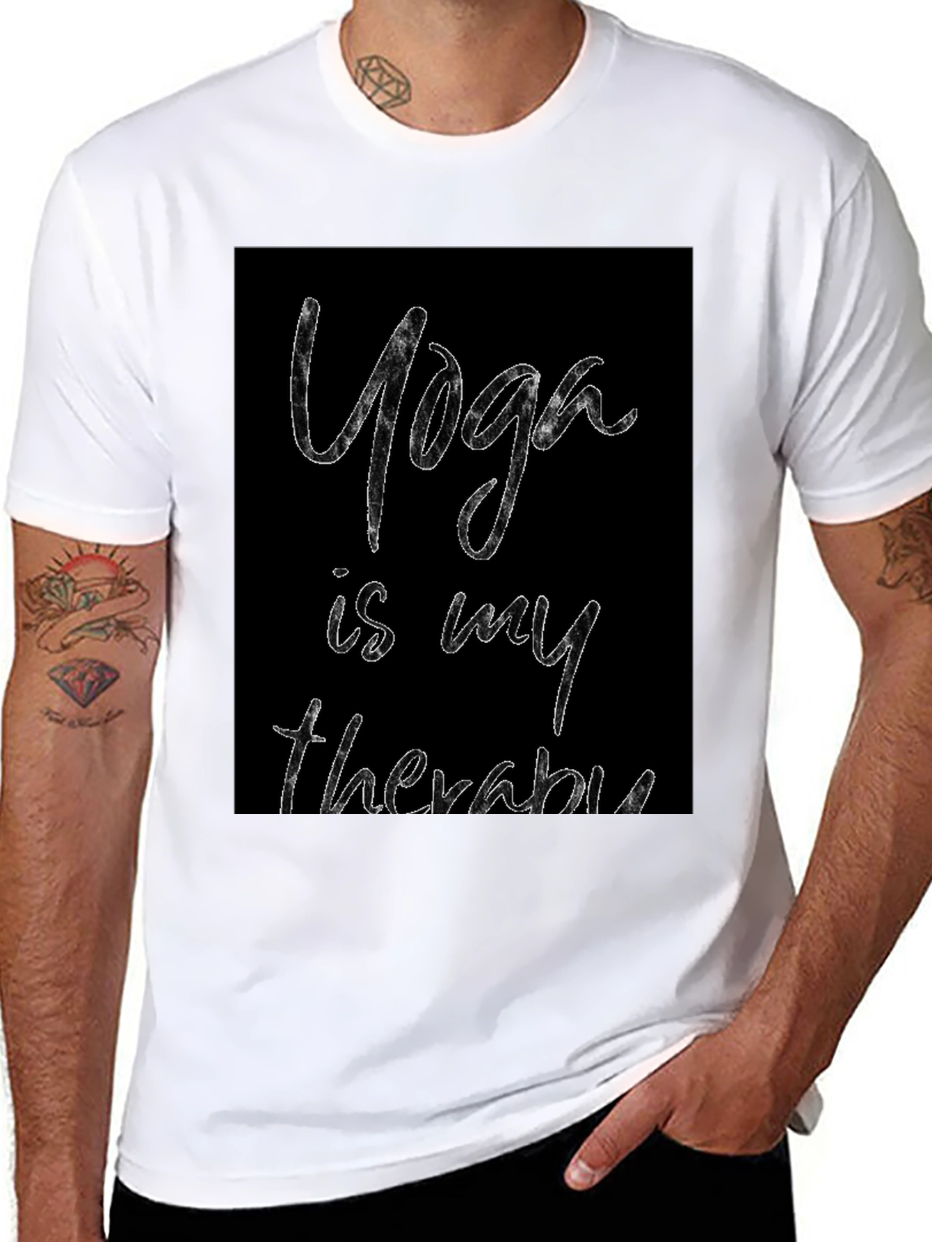 Yoga Therapy Graphic Tee - Black