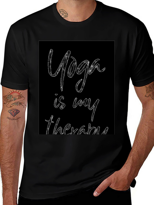 Yoga Therapy Graphic Tee - Black