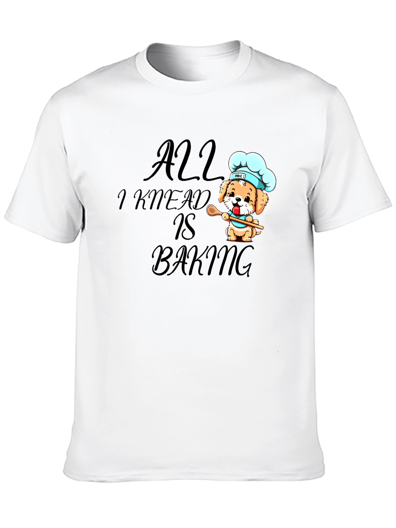 All I Knead is Baking Black Graphic Tee