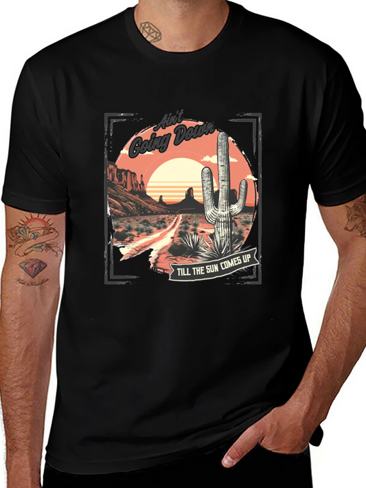 Aint Going Down Cactus Graphic T-Shirt