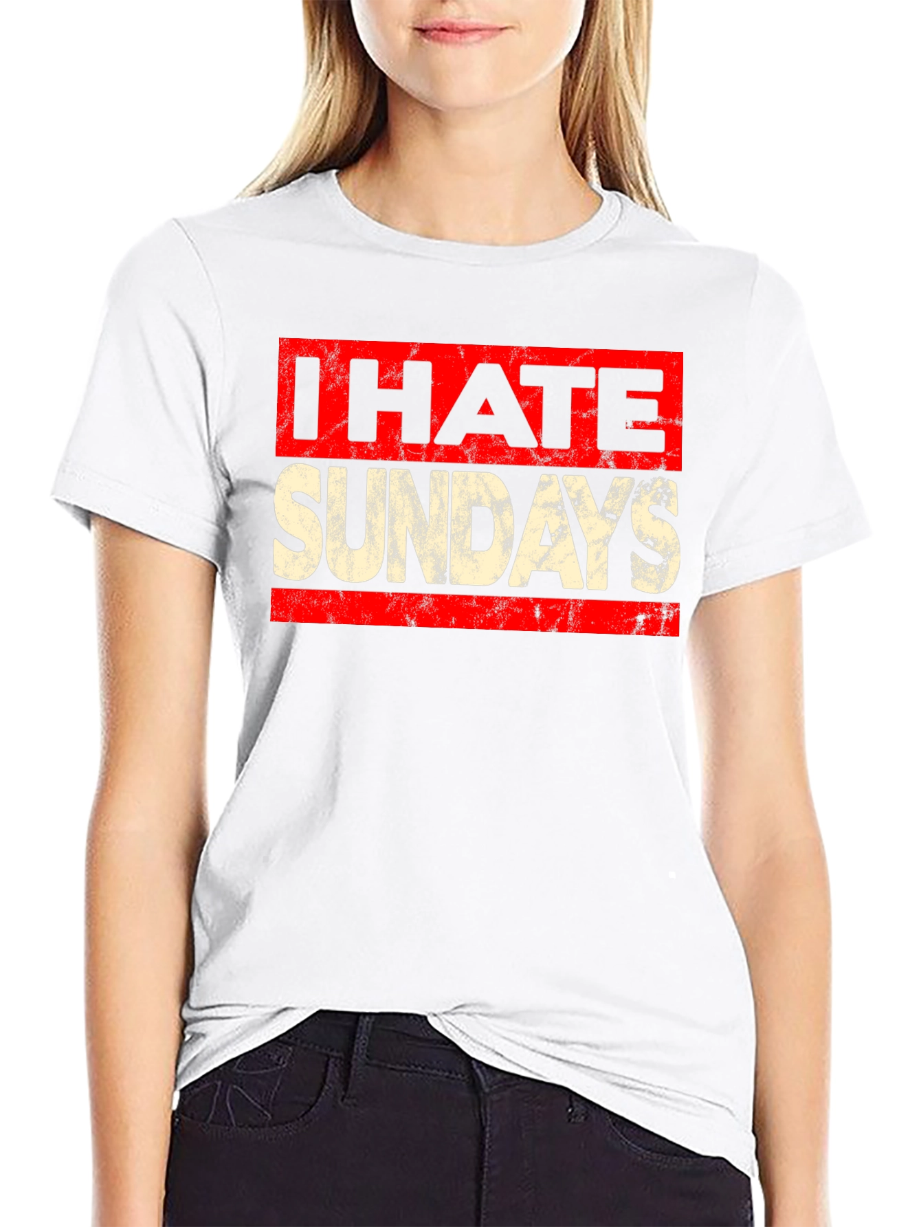 I Hate Sundays Graphic Tee - Funny Weekend T-Shirt