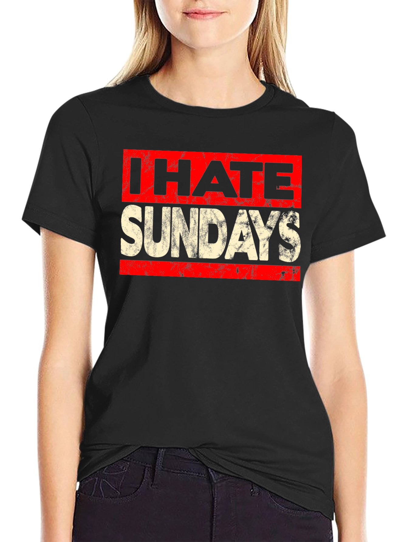I Hate Sundays Graphic Tee - Funny Weekend T-Shirt