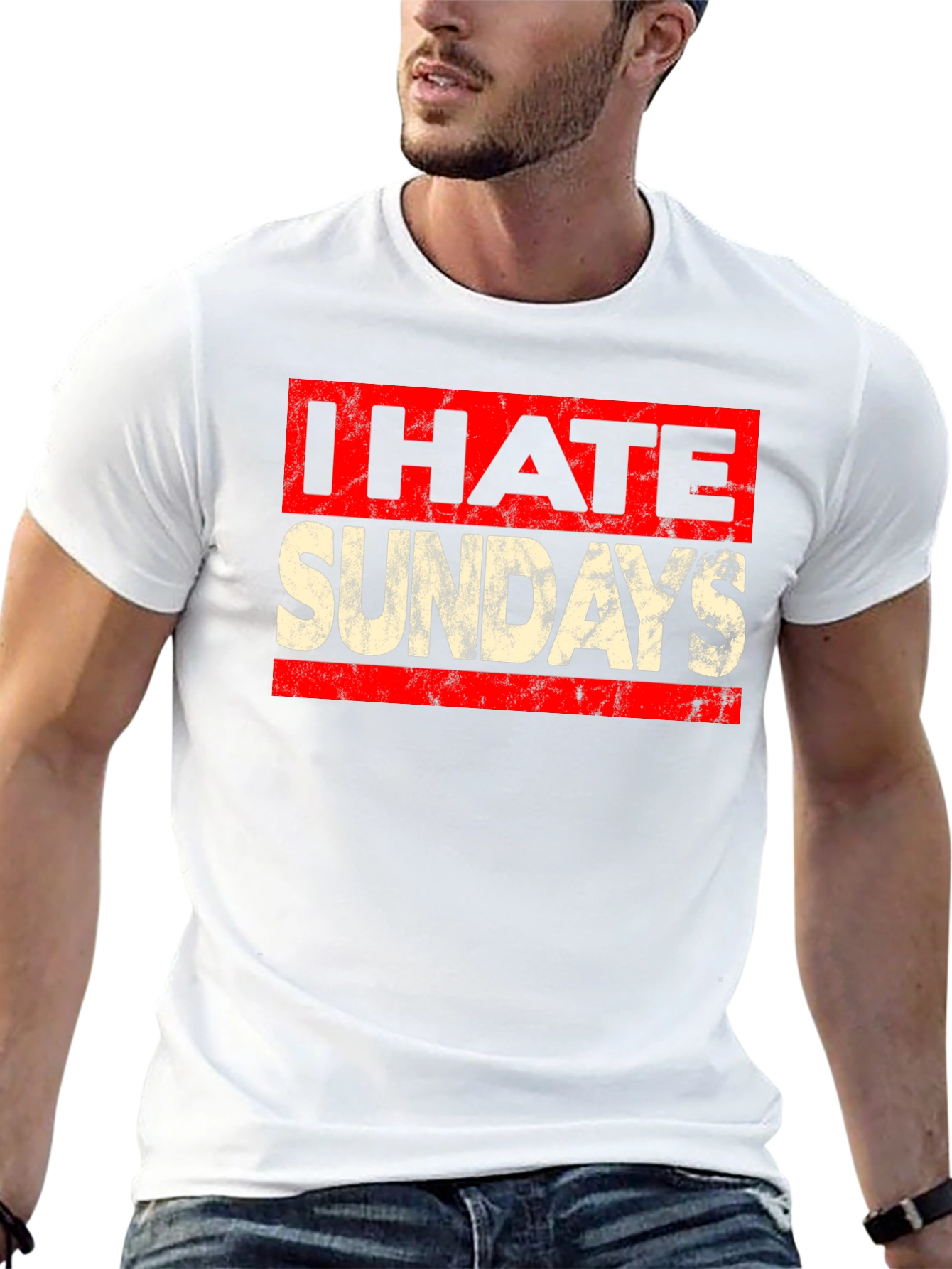I Hate Sundays Graphic Tee - Funny Weekend T-Shirt