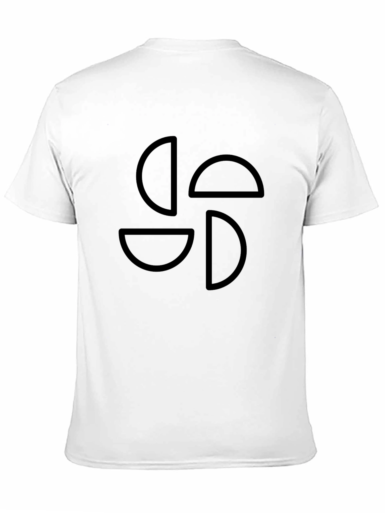 Black Lauburu T-Shirt: Basque Cross Symbol Tee