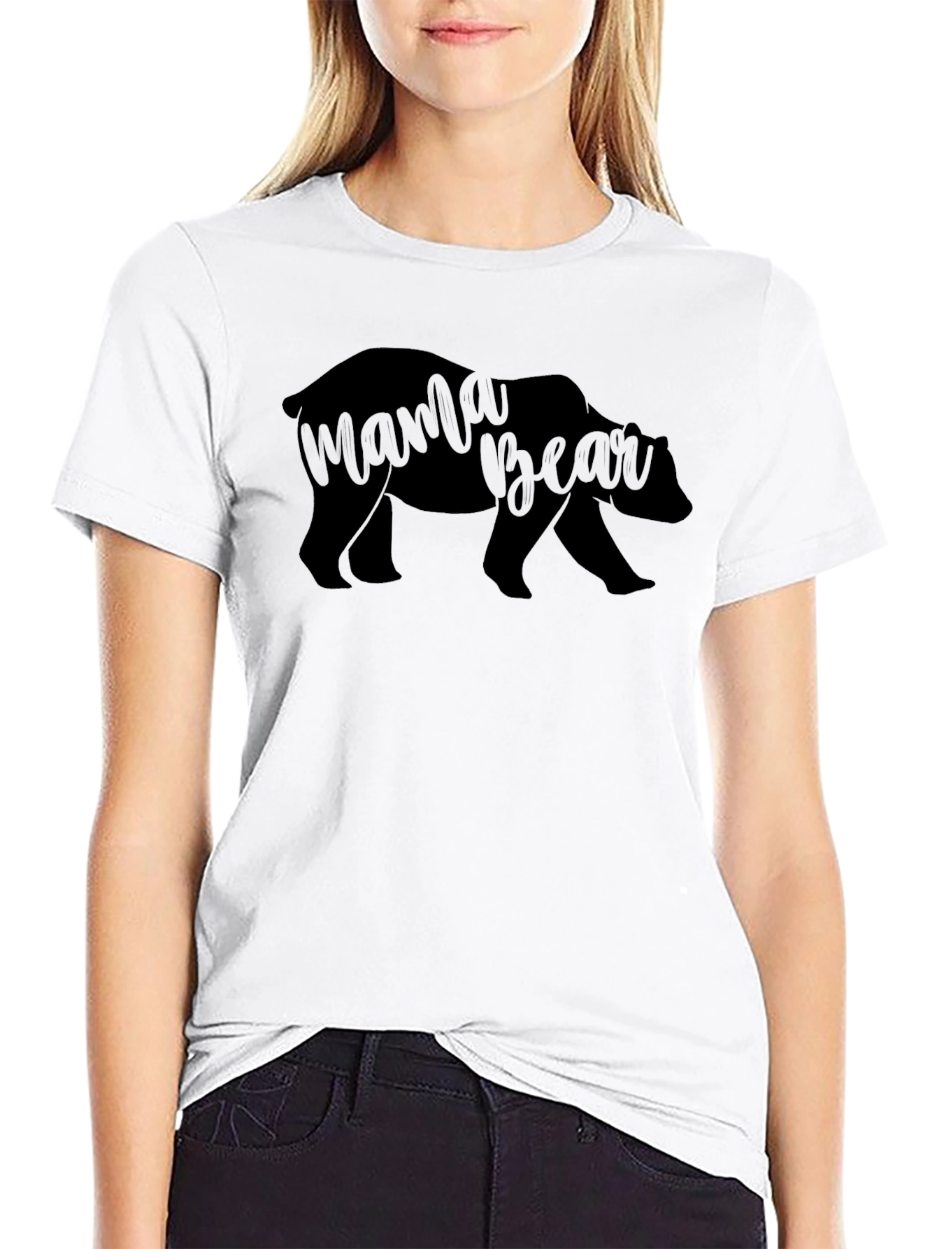 Mama Bear Graphic Tee - Soft Cotton Comfort