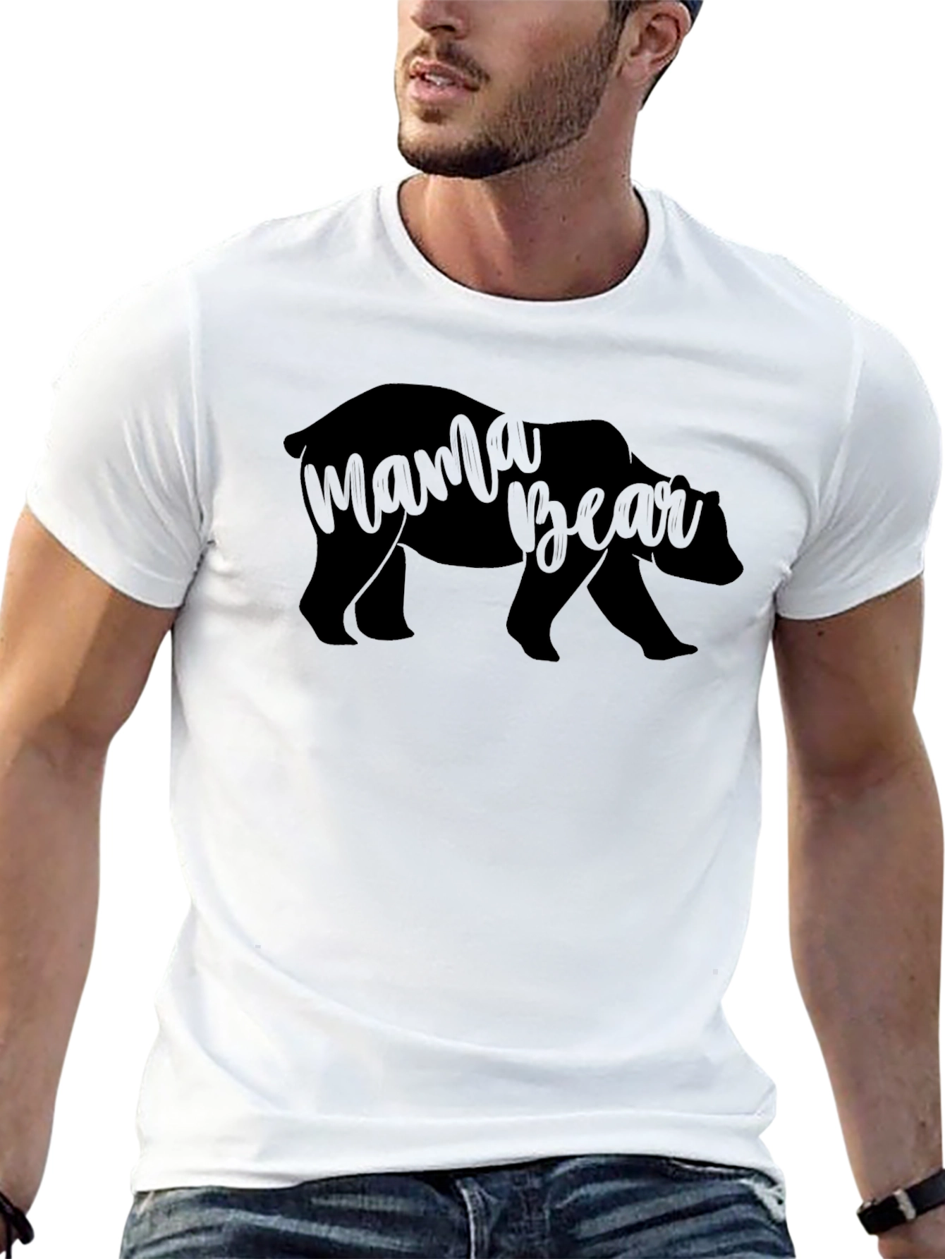 Mama Bear Graphic Tee - Soft Cotton Comfort