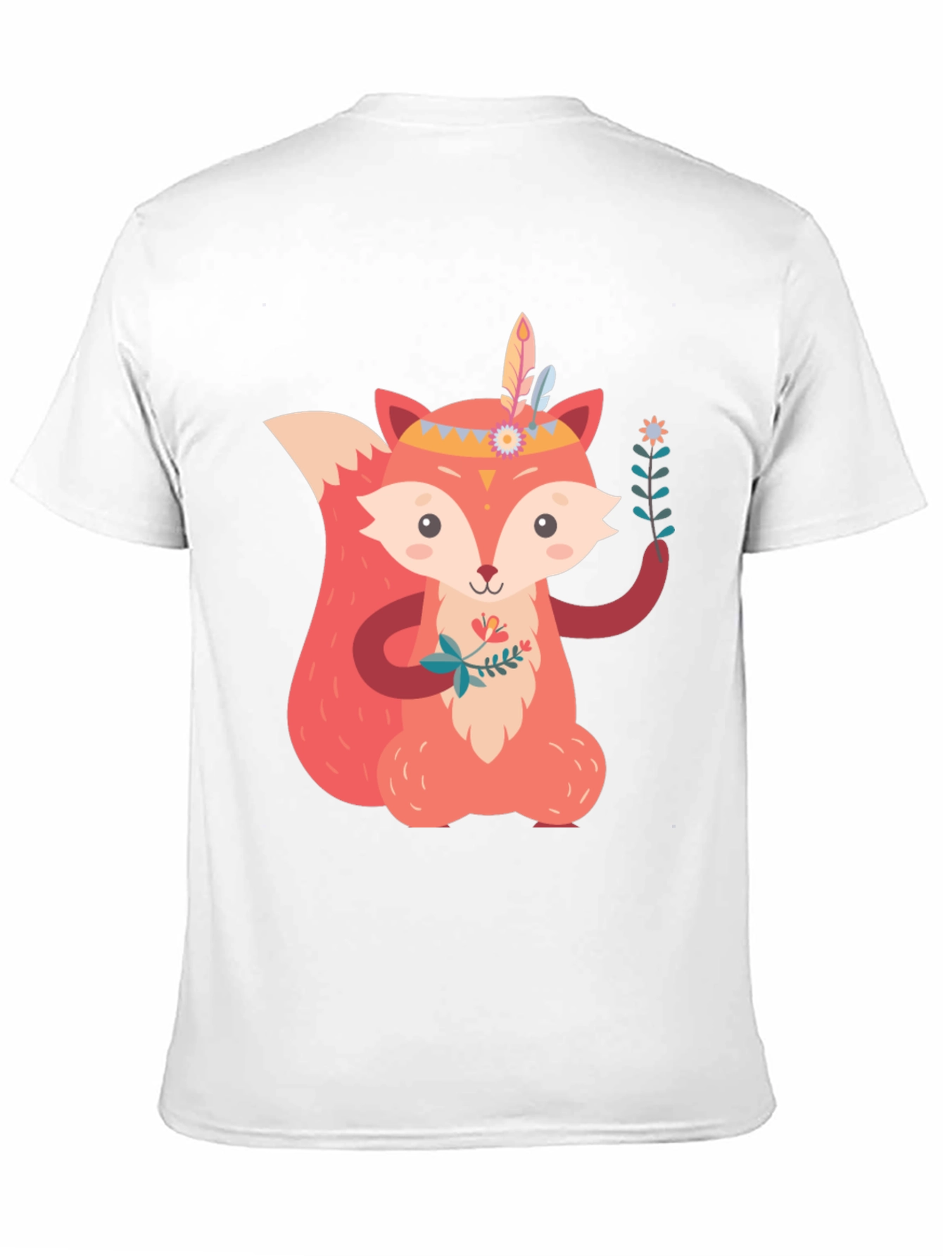 Cute Fox Graphic Tee - Unisex Black T-Shirt