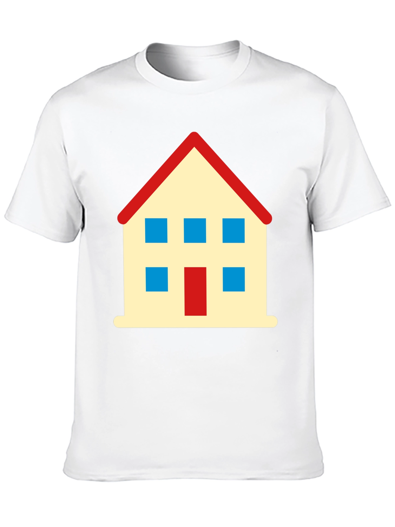House Graphic T-Shirt - Black Cotton Tee