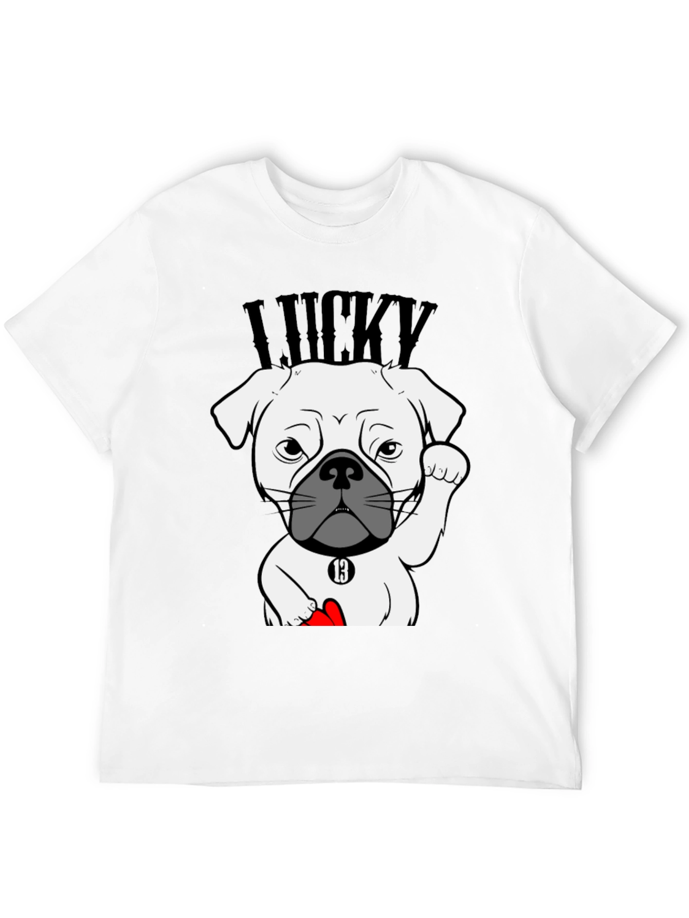 Lucky Dog Graphic Tee - Unisex Cotton T-Shirt