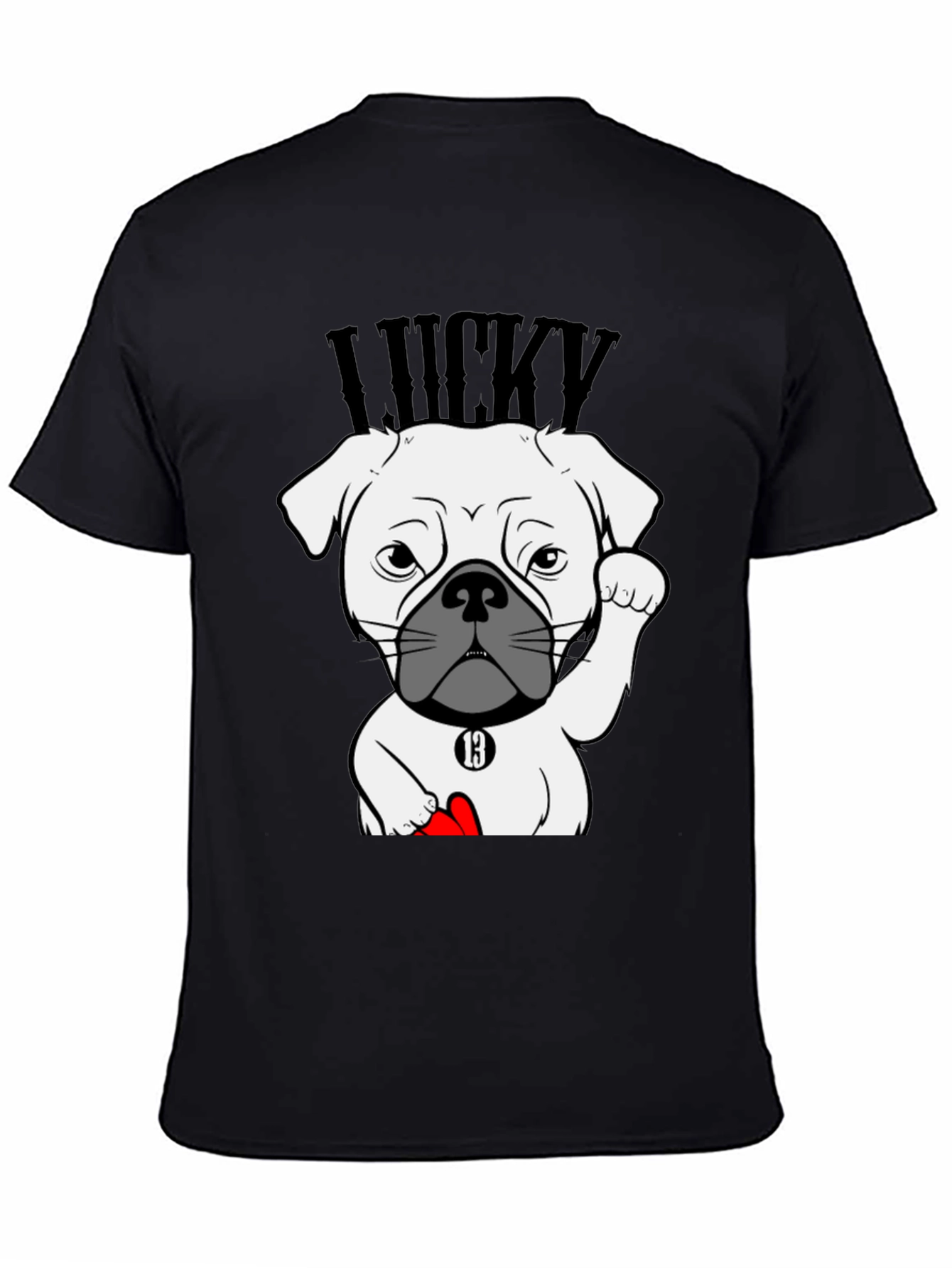 Lucky Dog Graphic Tee - Unisex Cotton T-Shirt