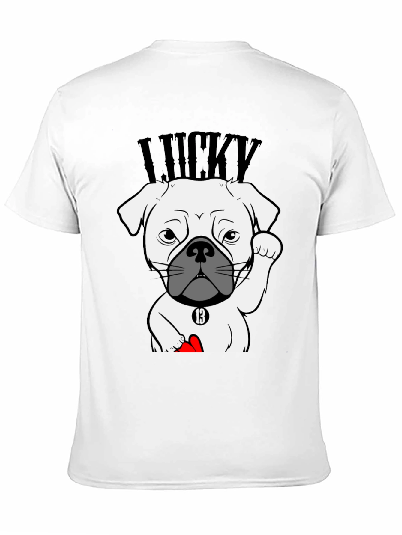 Lucky Dog Graphic Tee - Unisex Cotton T-Shirt
