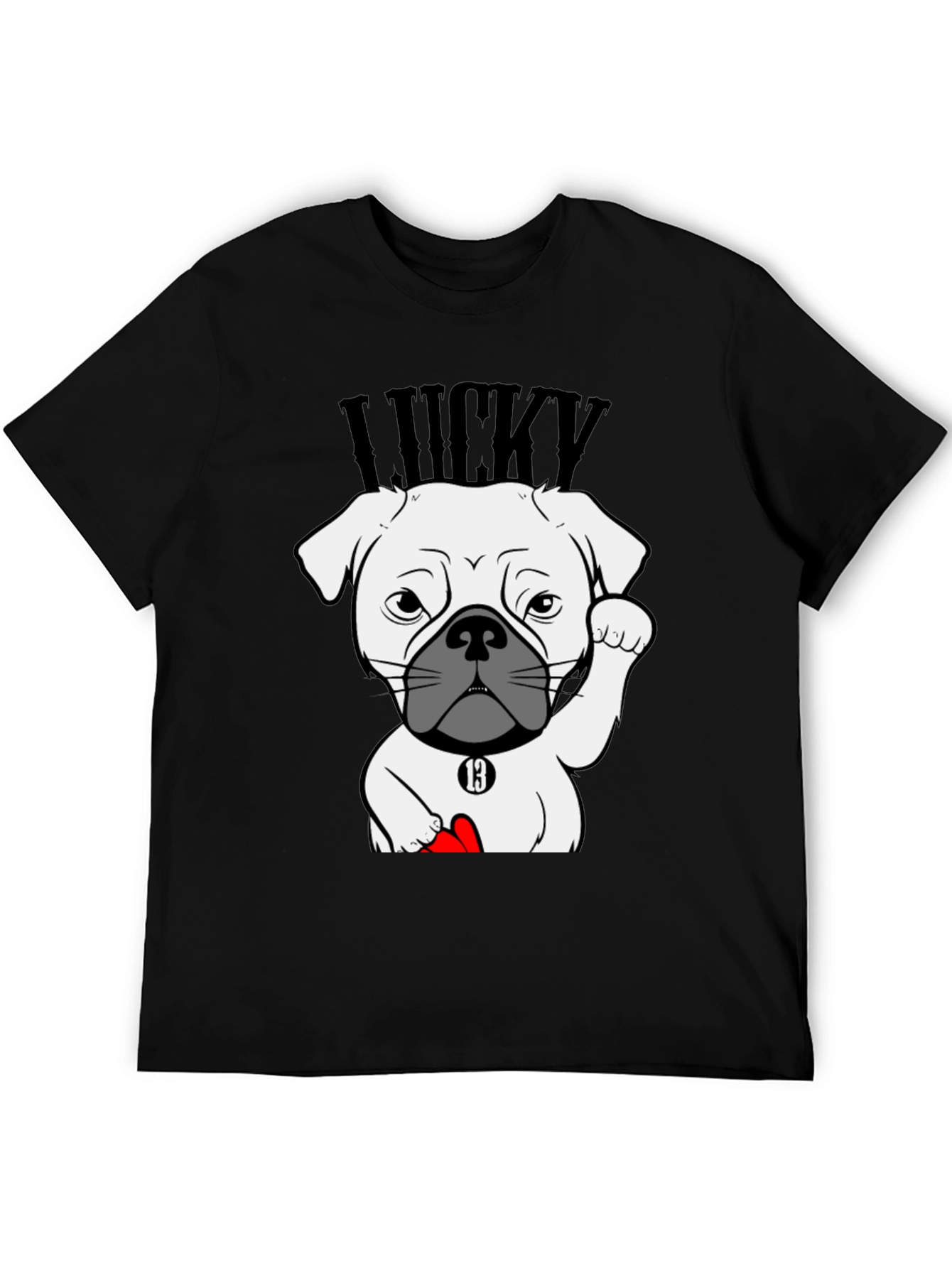 Lucky Dog Graphic Tee - Unisex Cotton T-Shirt