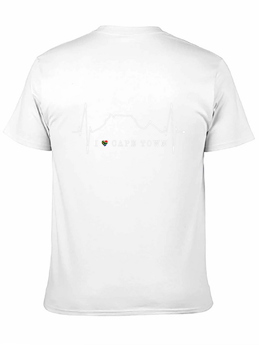 I Love Cape Town Mens Black Graphic Tee