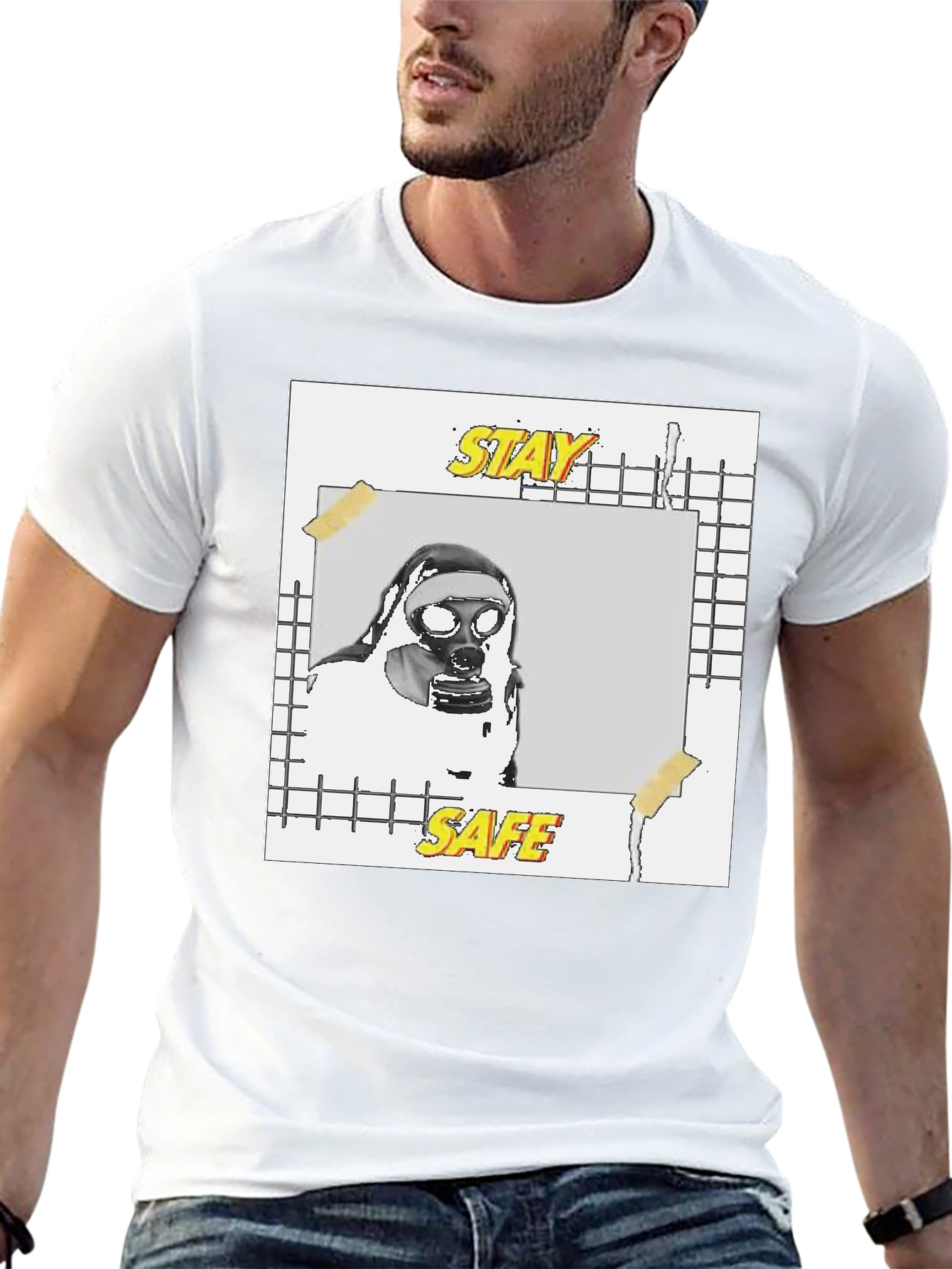 Stay Safe Graphic Tee - Black Unisex T-Shirt