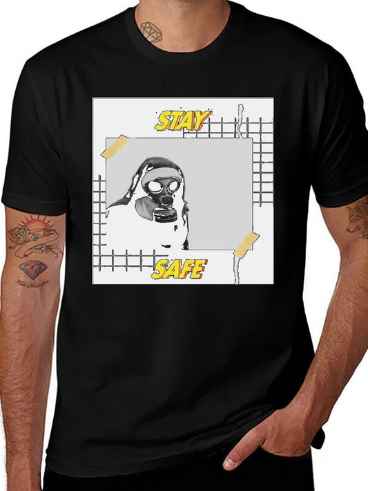 Stay Safe Graphic Tee - Black Unisex T-Shirt