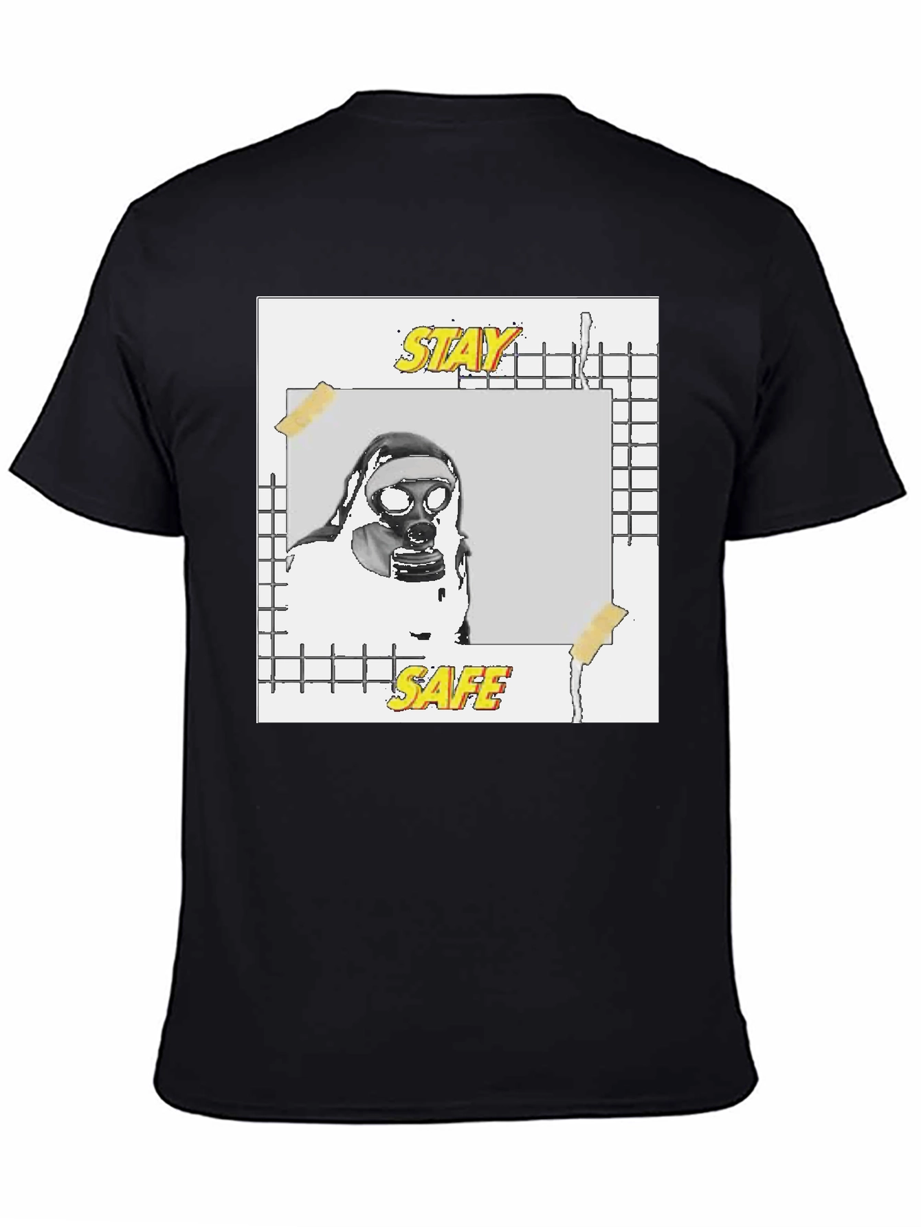 Stay Safe Graphic Tee - Black Unisex T-Shirt