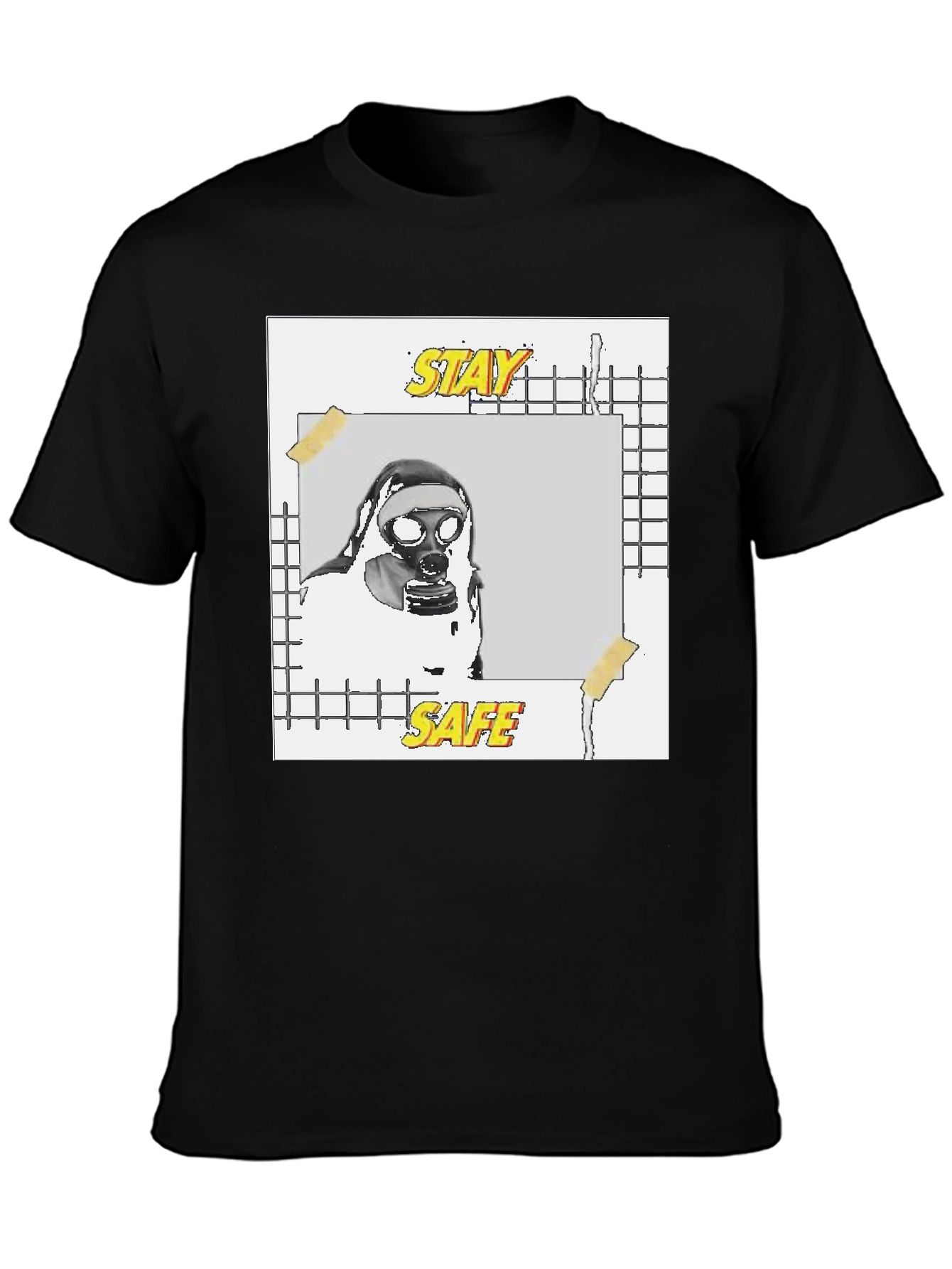 Stay Safe Graphic Tee - Black Unisex T-Shirt