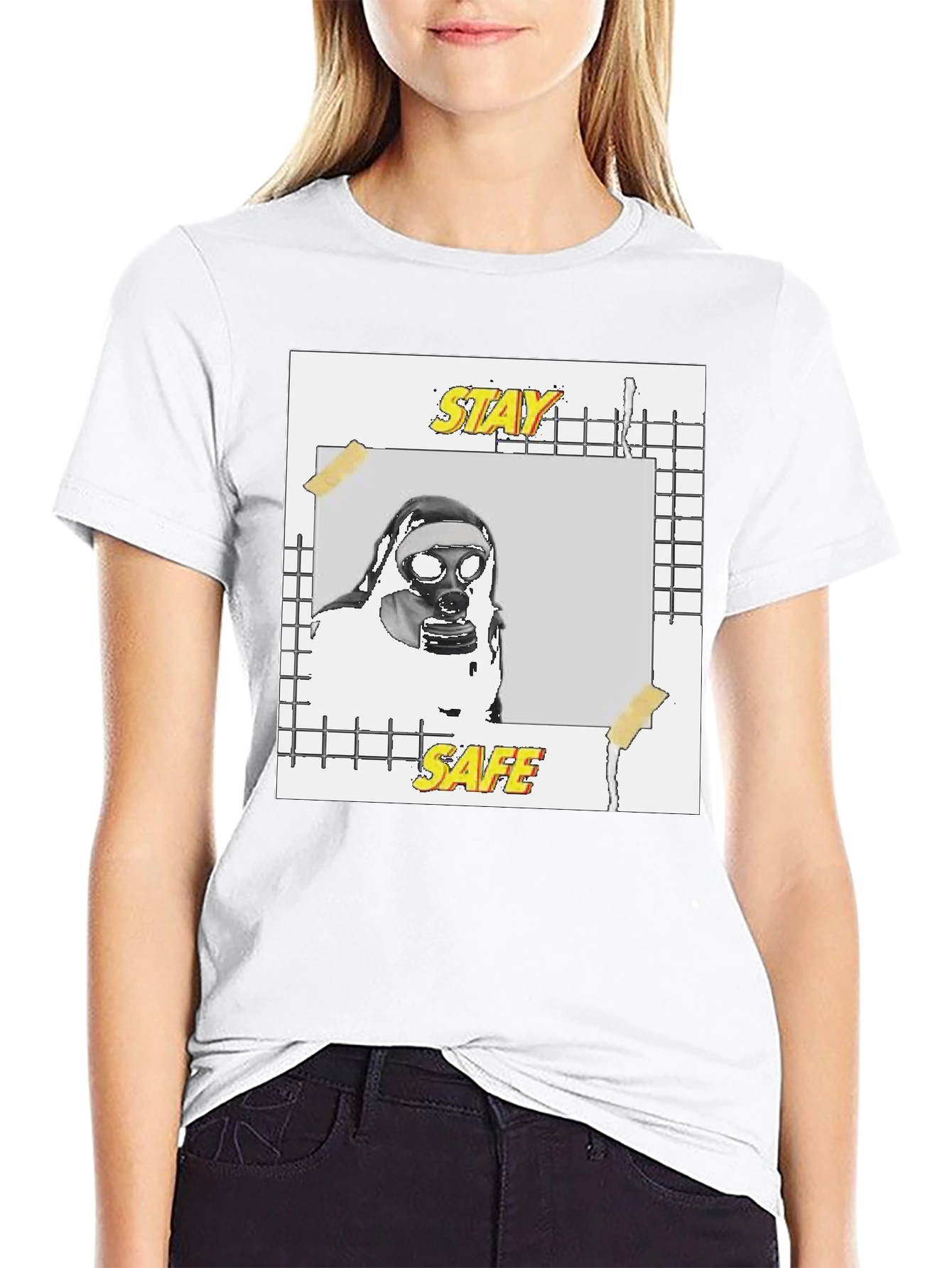 Stay Safe Graphic Tee - Black Unisex T-Shirt