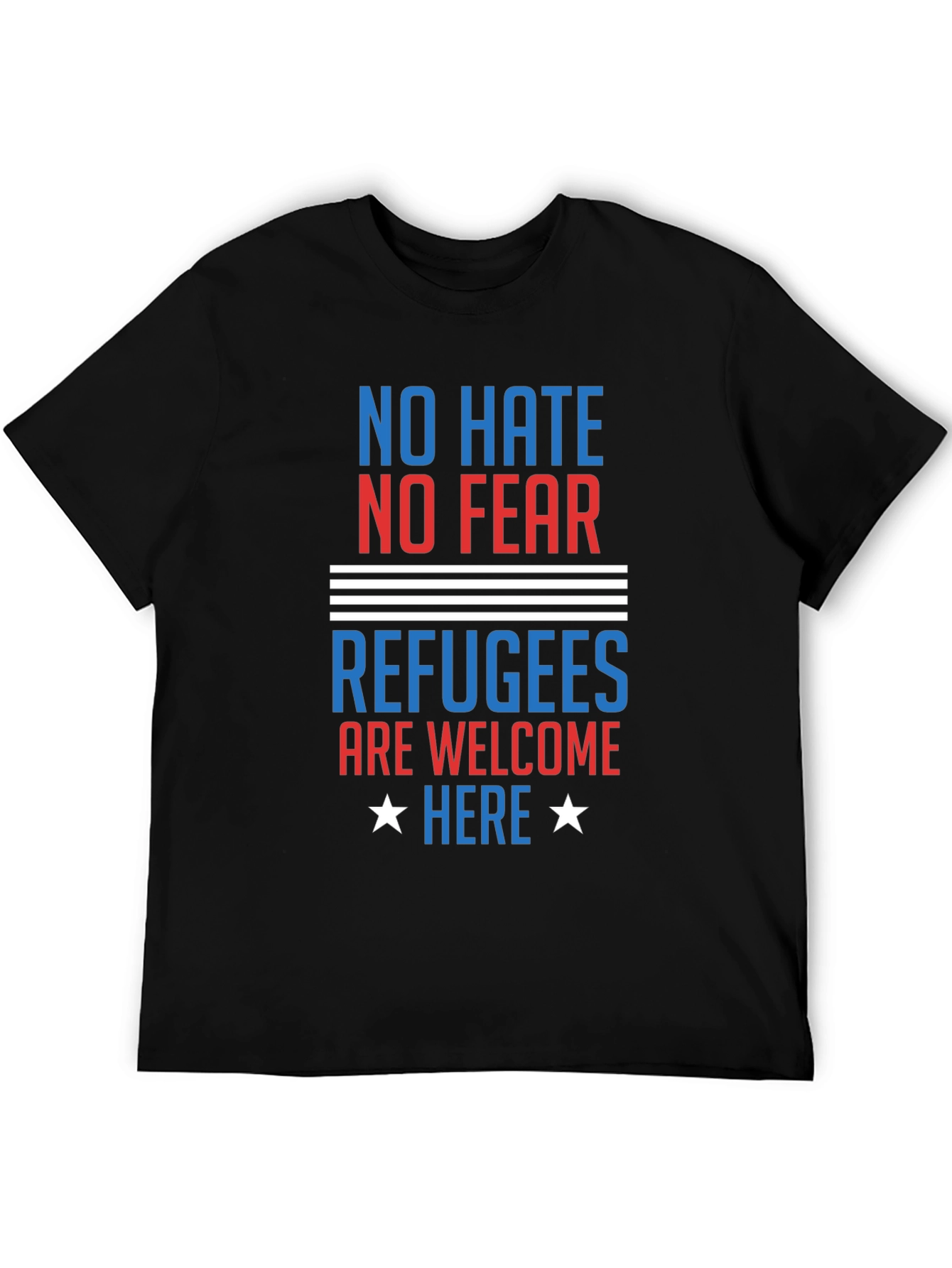 No Hate No Fear Refugees Welcome T-Shirt