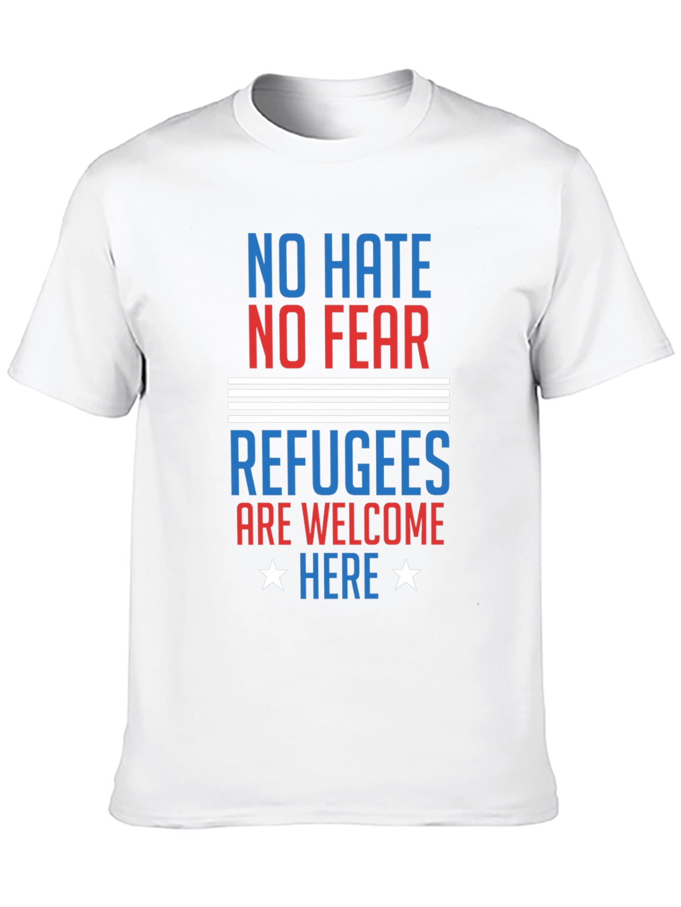 No Hate No Fear Refugees Welcome T-Shirt