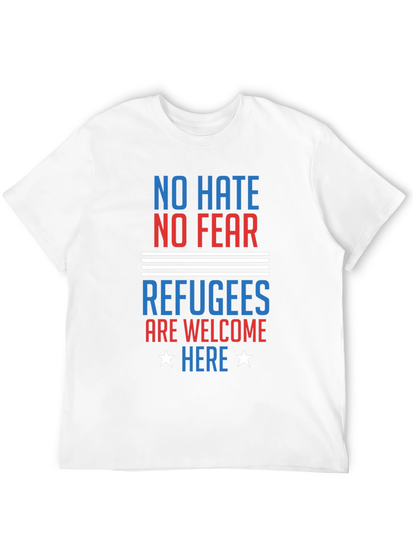 No Hate No Fear Refugees Welcome T-Shirt