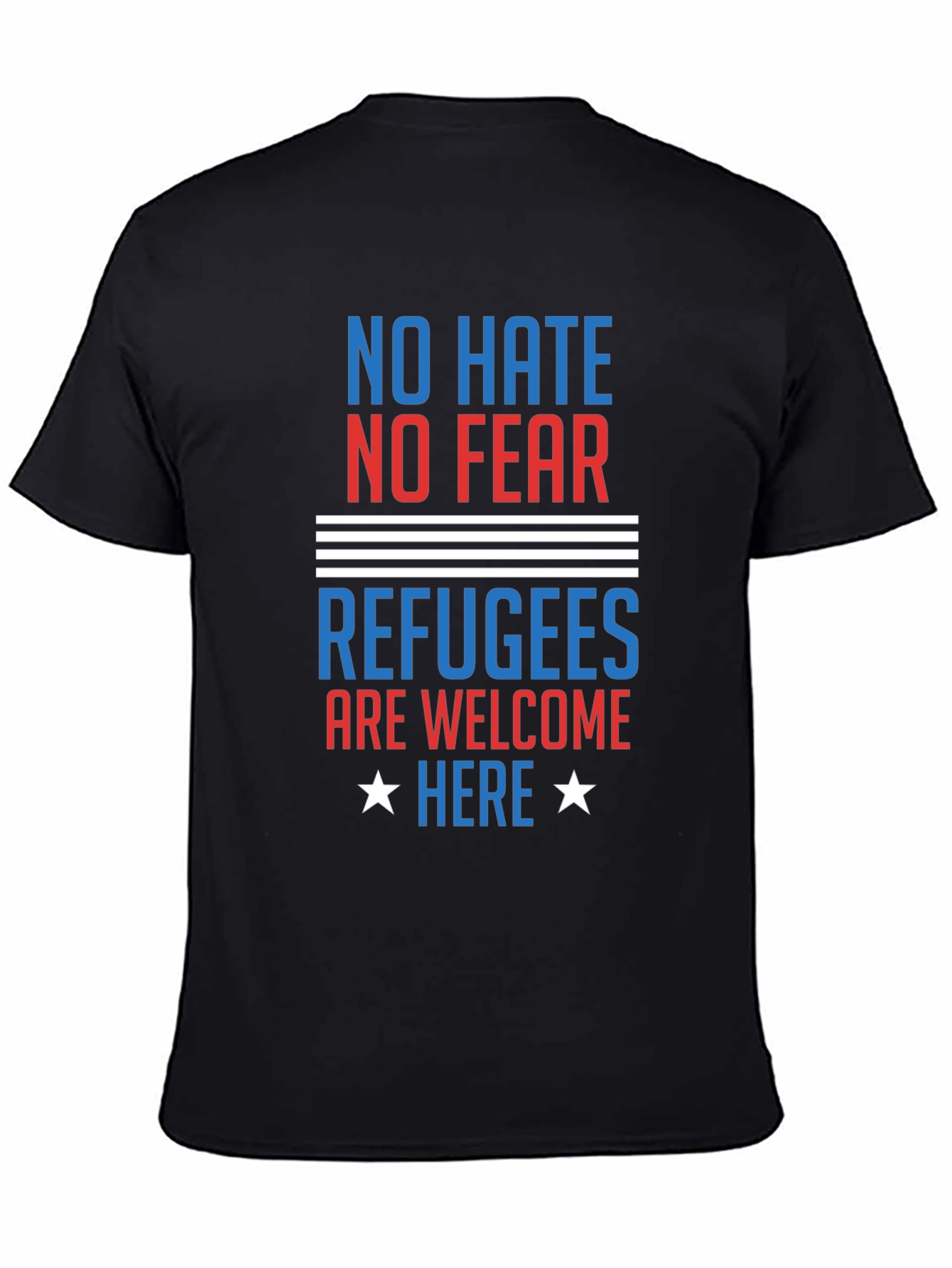 No Hate No Fear Refugees Welcome T-Shirt