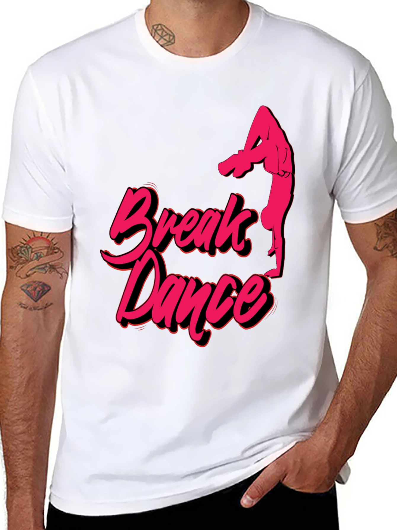 Break Dance Graphic Tee - Cool Dancer Shirt