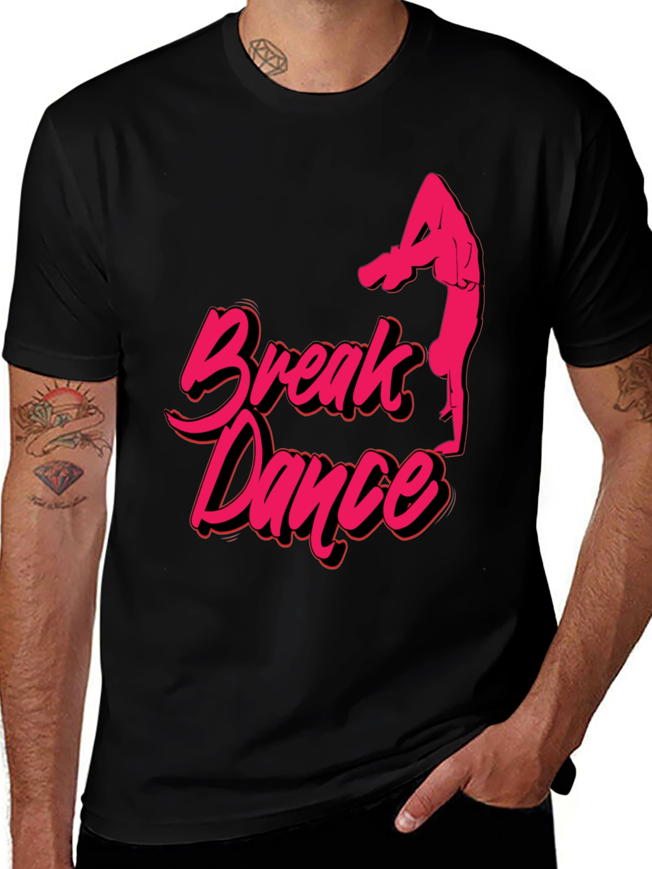 Break Dance Graphic Tee - Cool Dancer Shirt