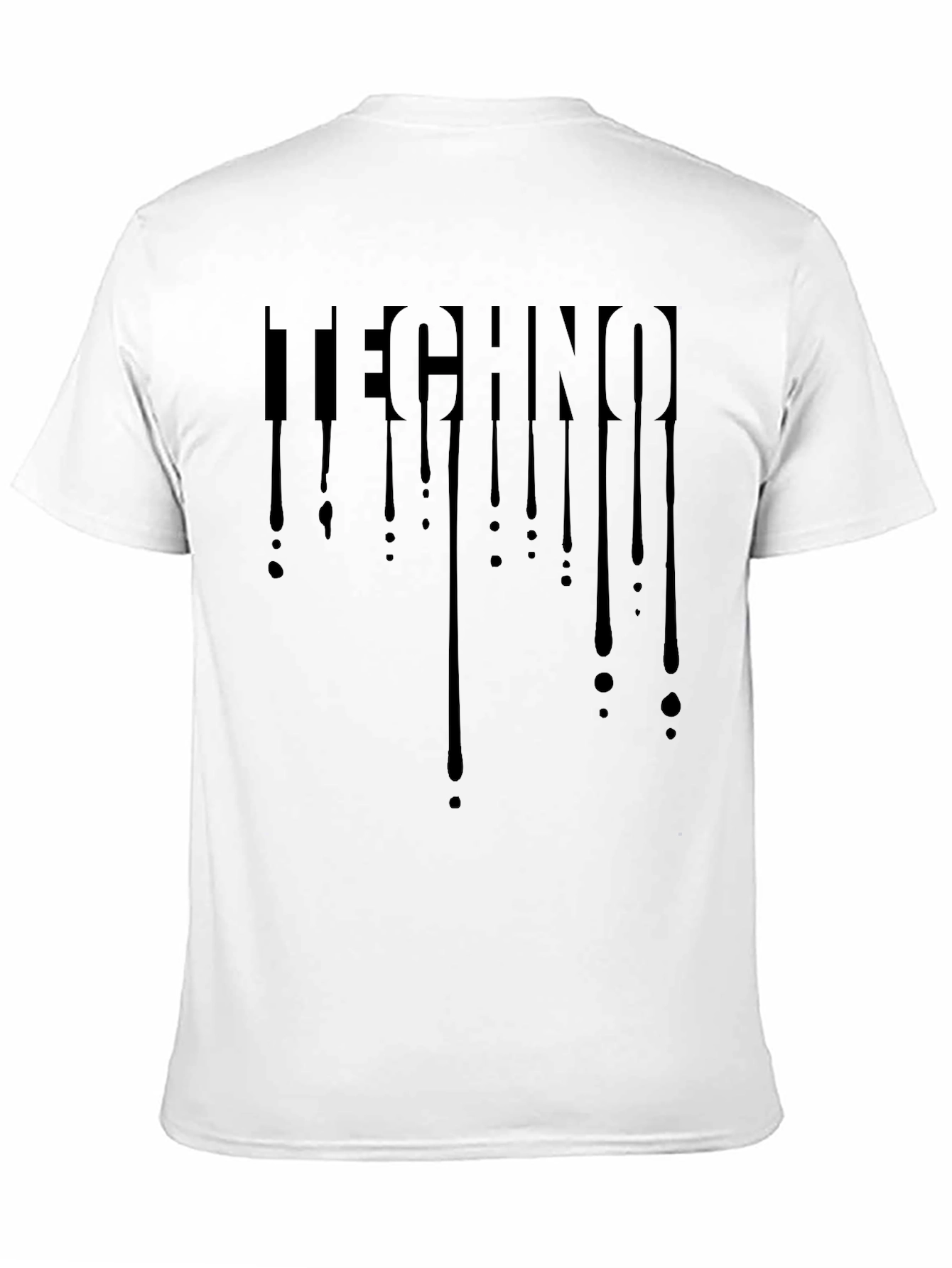Techno Drip Tee - Black Graphic T-Shirt