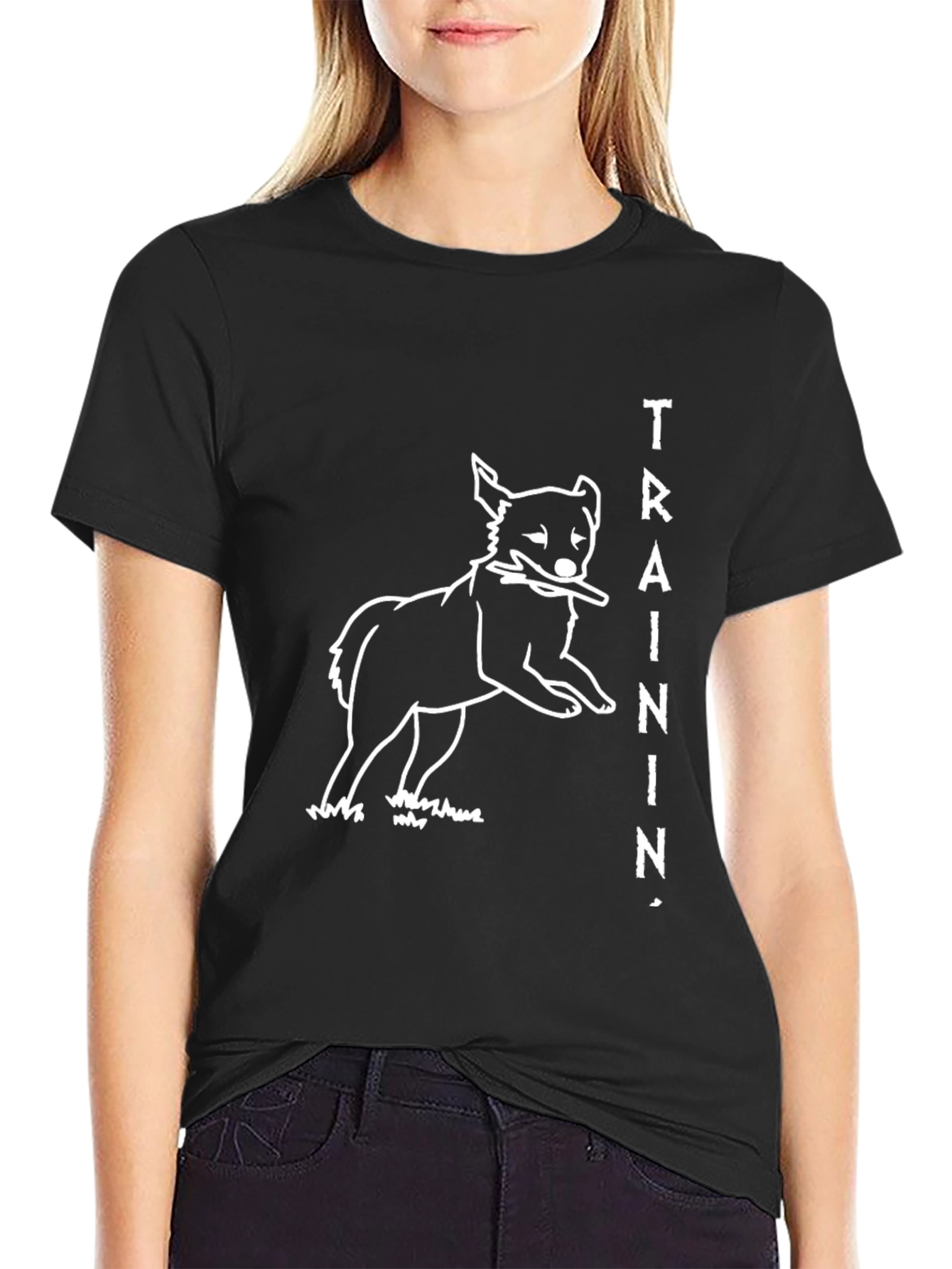 Dog Training Black Graphic Tee