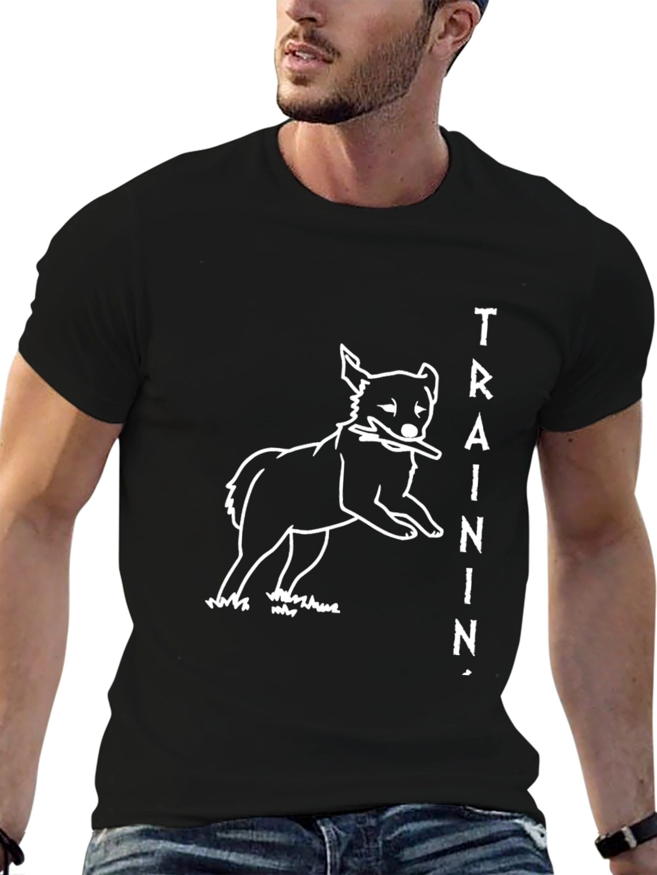 Dog Training Black Graphic Tee
