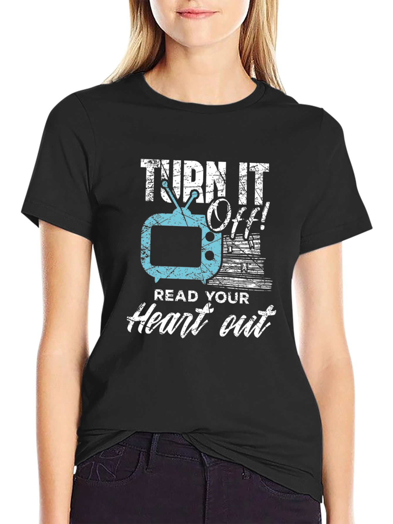 Turn It Off! Read Your Heart Out Tee
