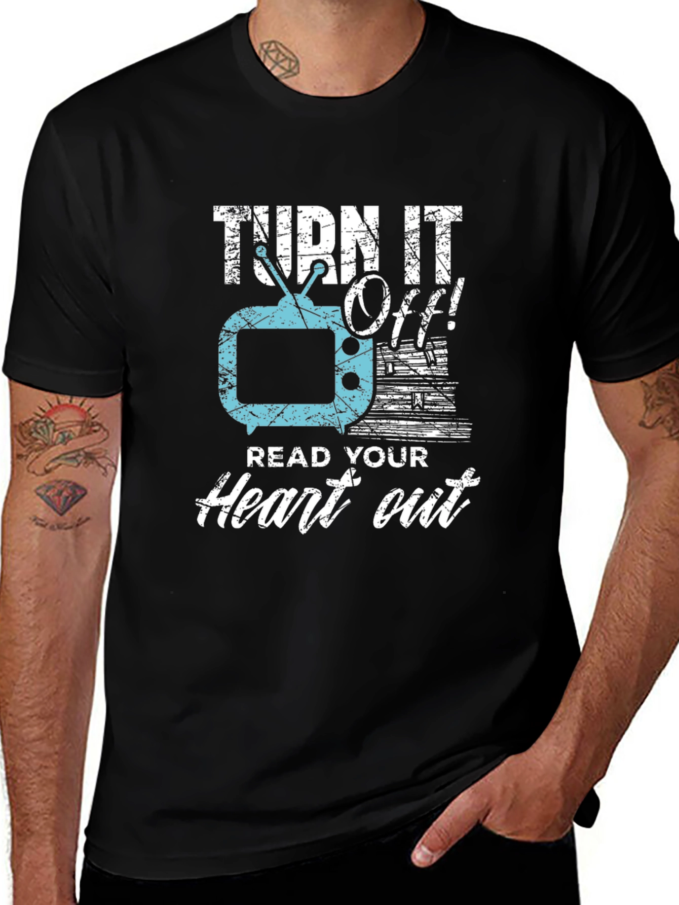 Turn It Off! Read Your Heart Out Tee