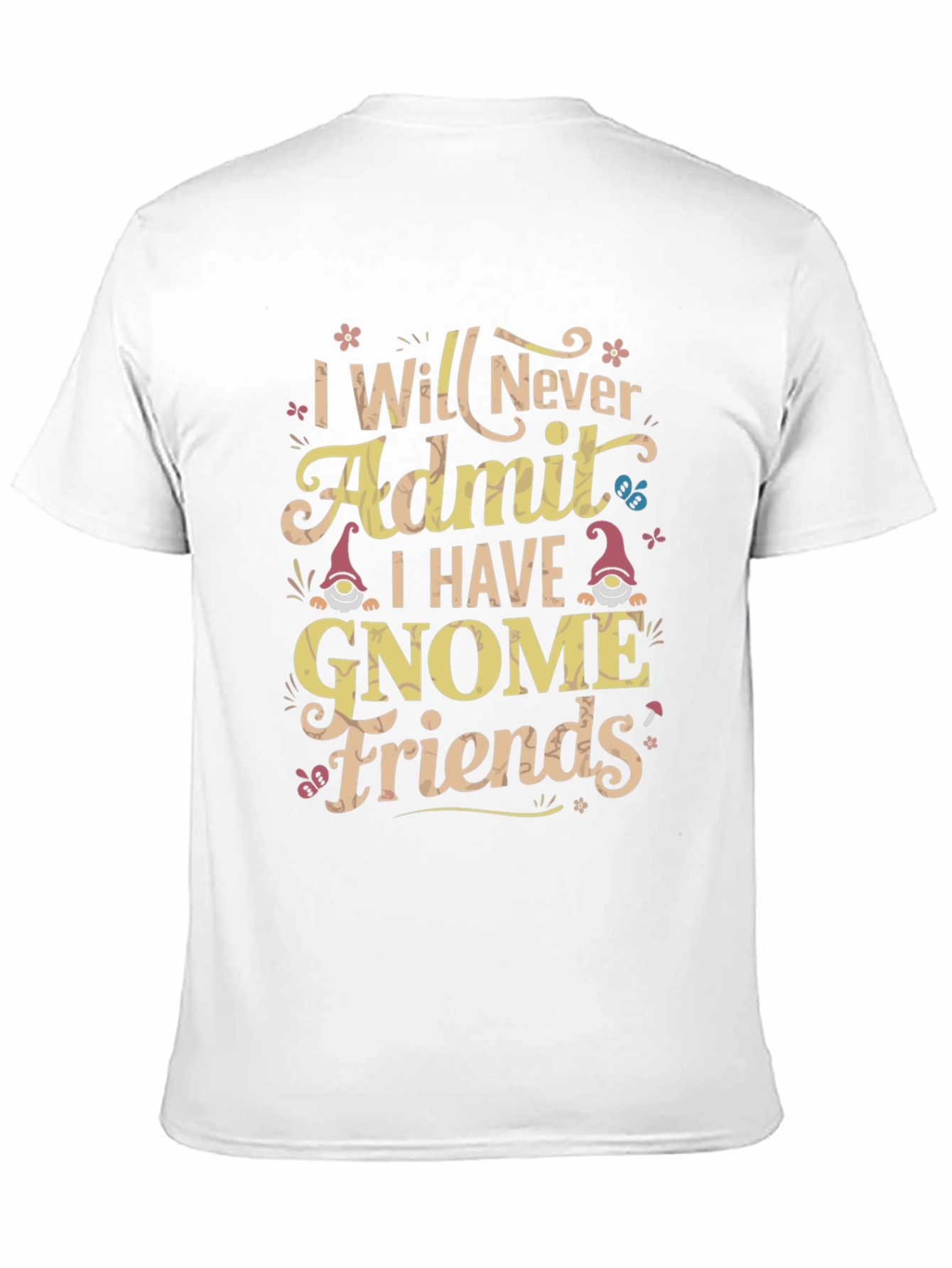 Funny Gnome Friends Graphic T-Shirt