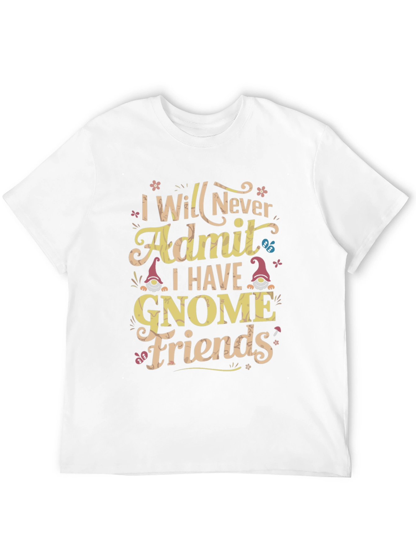 Funny Gnome Friends Graphic T-Shirt
