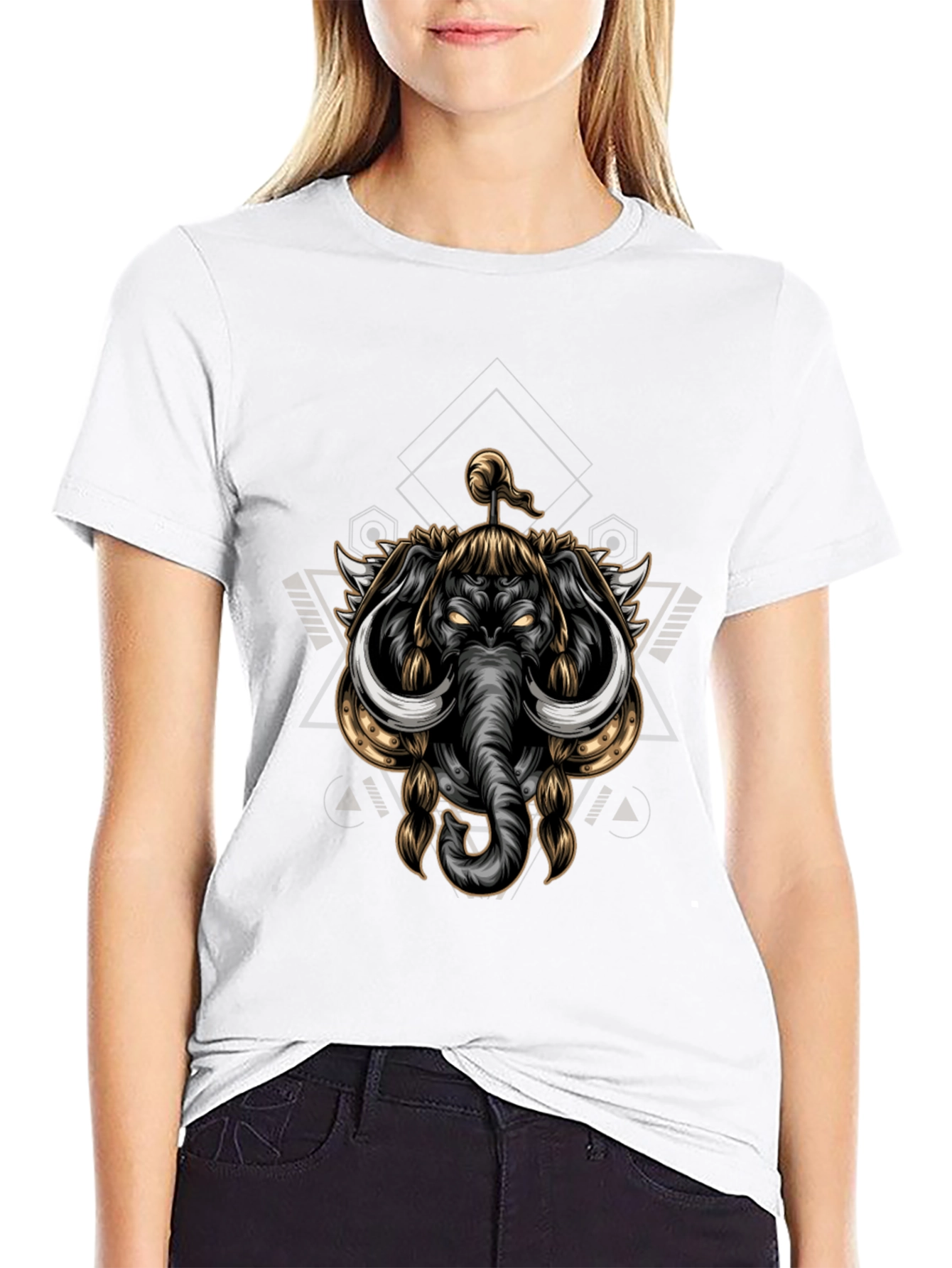 Elephant Warrior Graphic T-Shirt