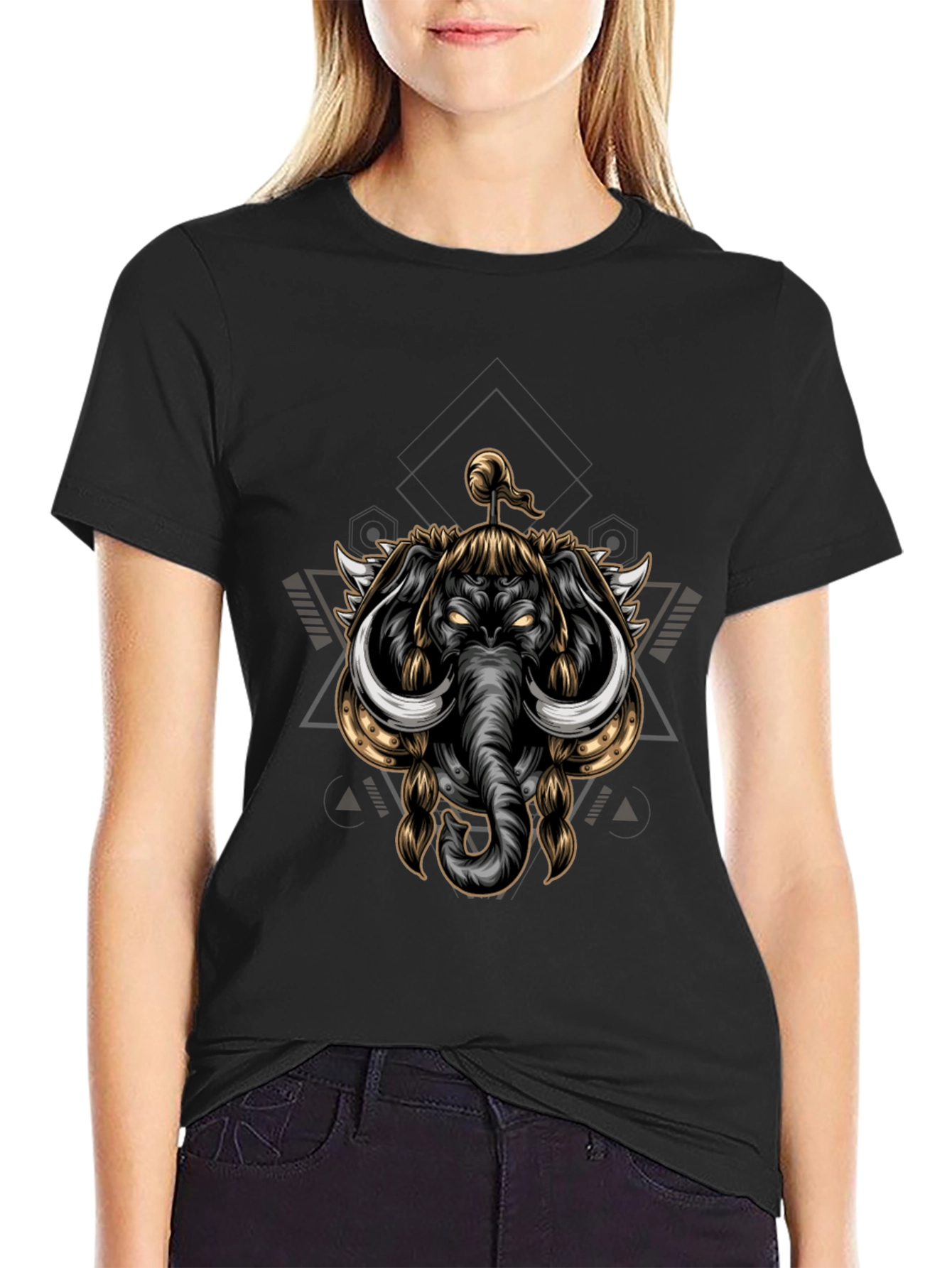 Elephant Warrior Graphic T-Shirt
