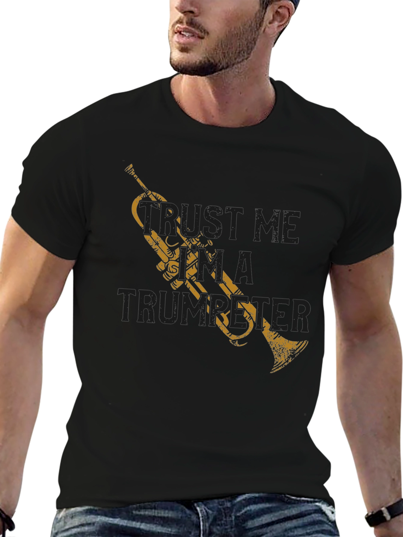 Trust Me Im A Trumpeter Black T-Shirt