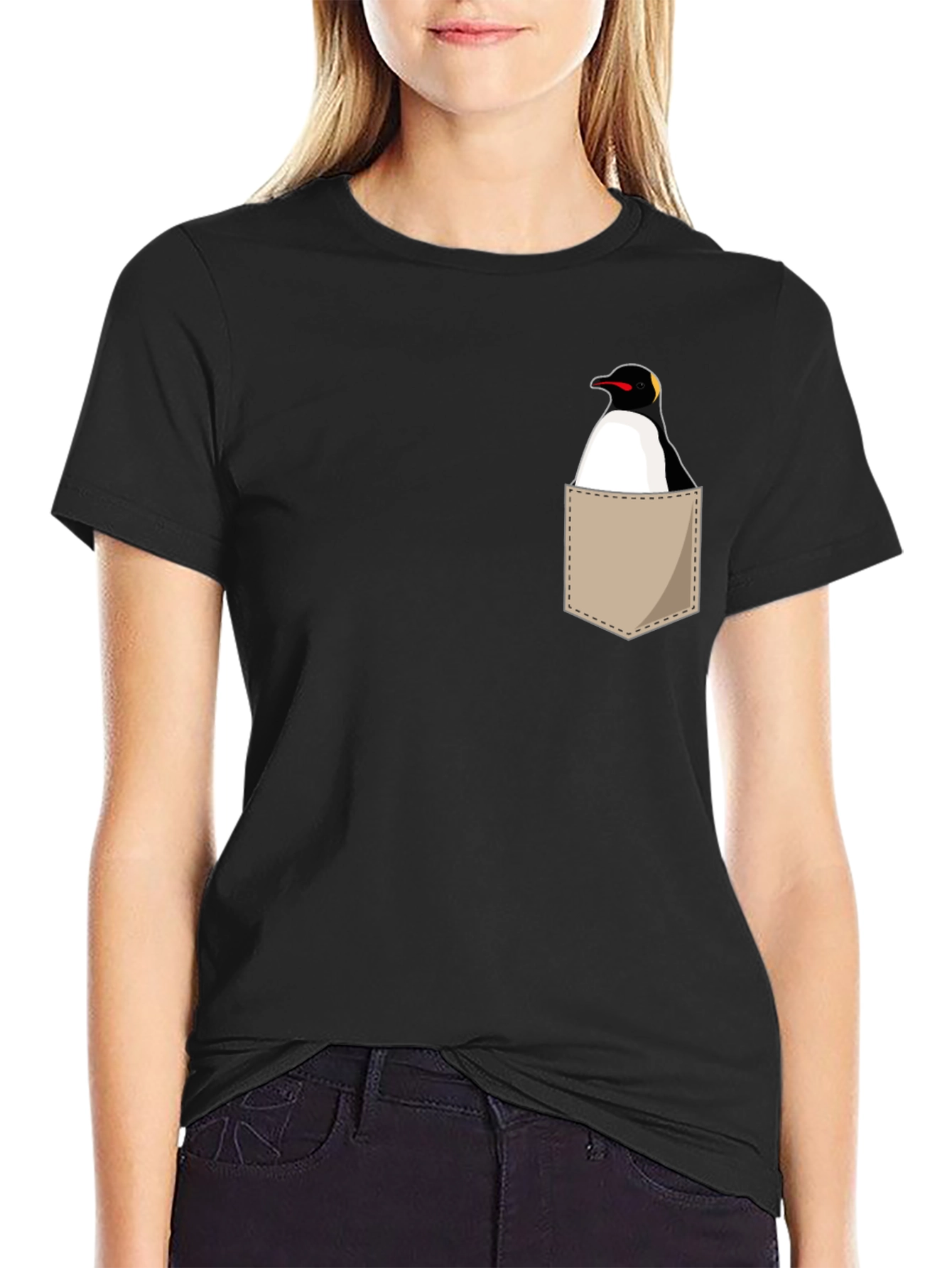 Penguin Pocket T-Shirt - Unique Graphic Tee