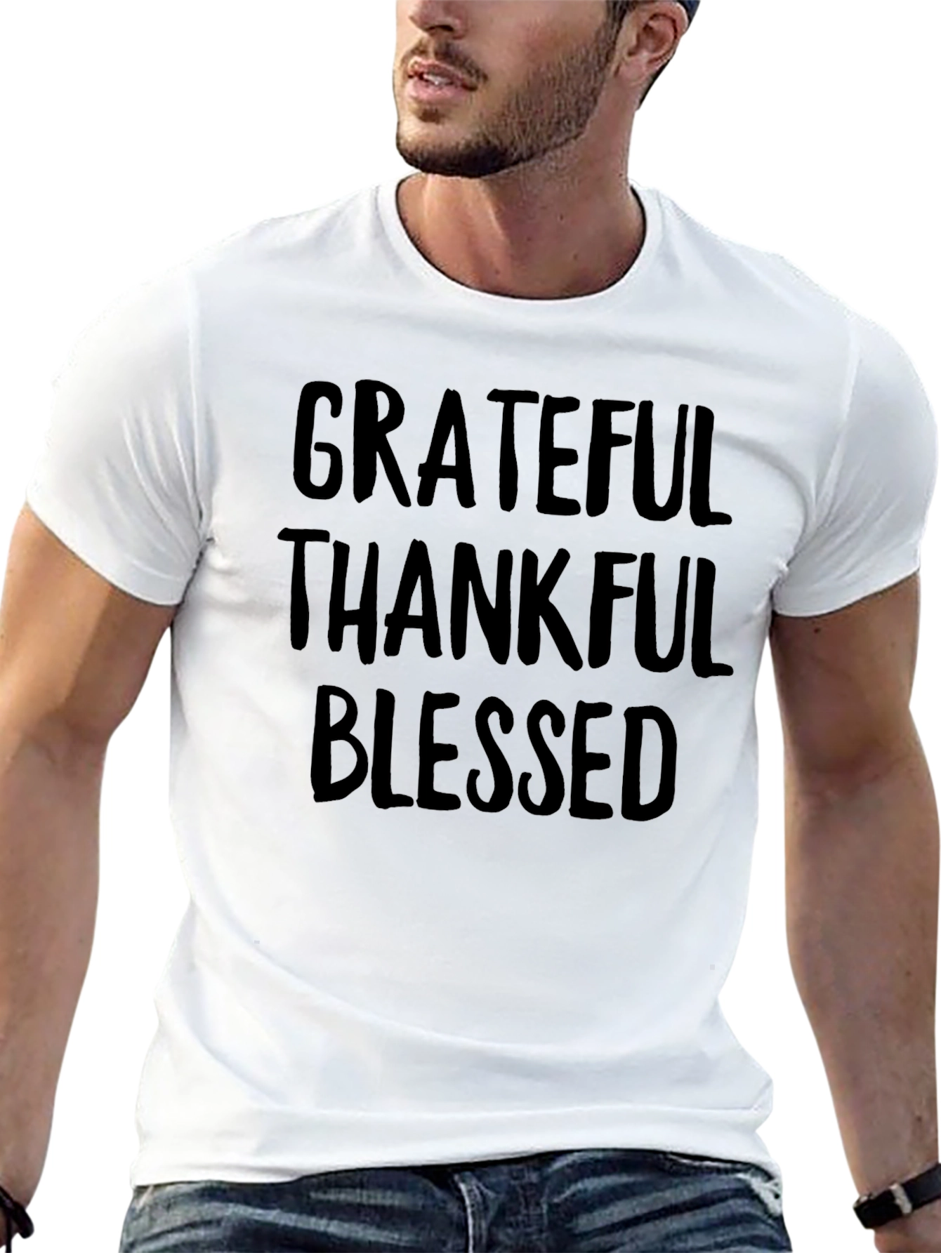 Grateful Thankful Blessed Graphic Tee