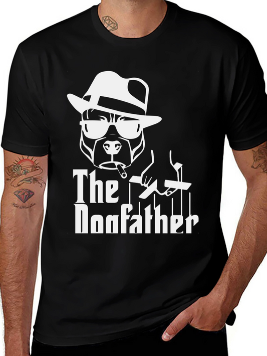 The Dogfather T-Shirt - Gangster Pitbull Tee